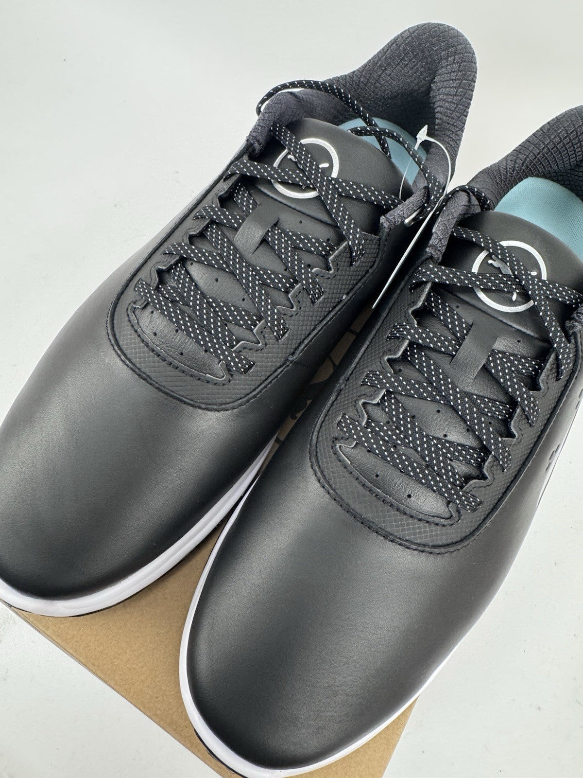 Puma Phantomcat Nitro Men's Golf Shoes Size UK 10.5 Black Silver Yellow/320174