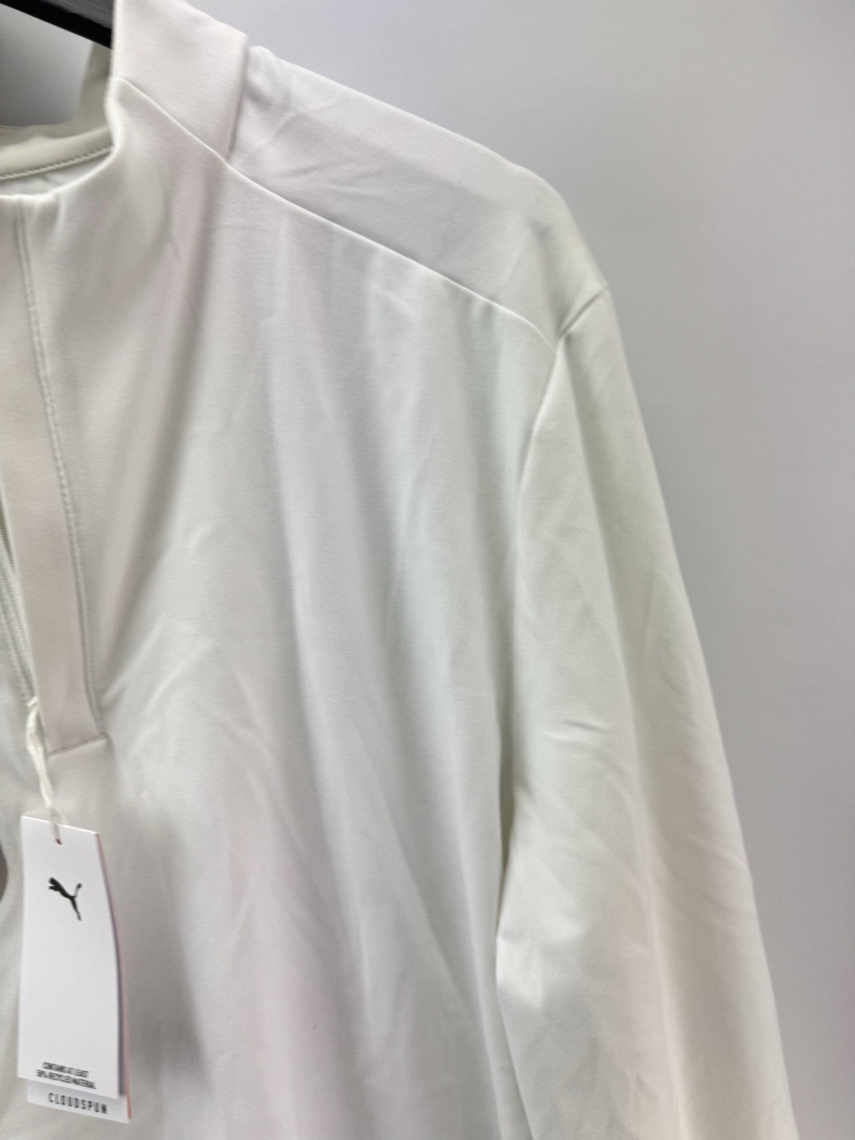 Puma Golf Mens 1/4 Zip Pullover Cloudspun Tech UK XL /White /New /294904