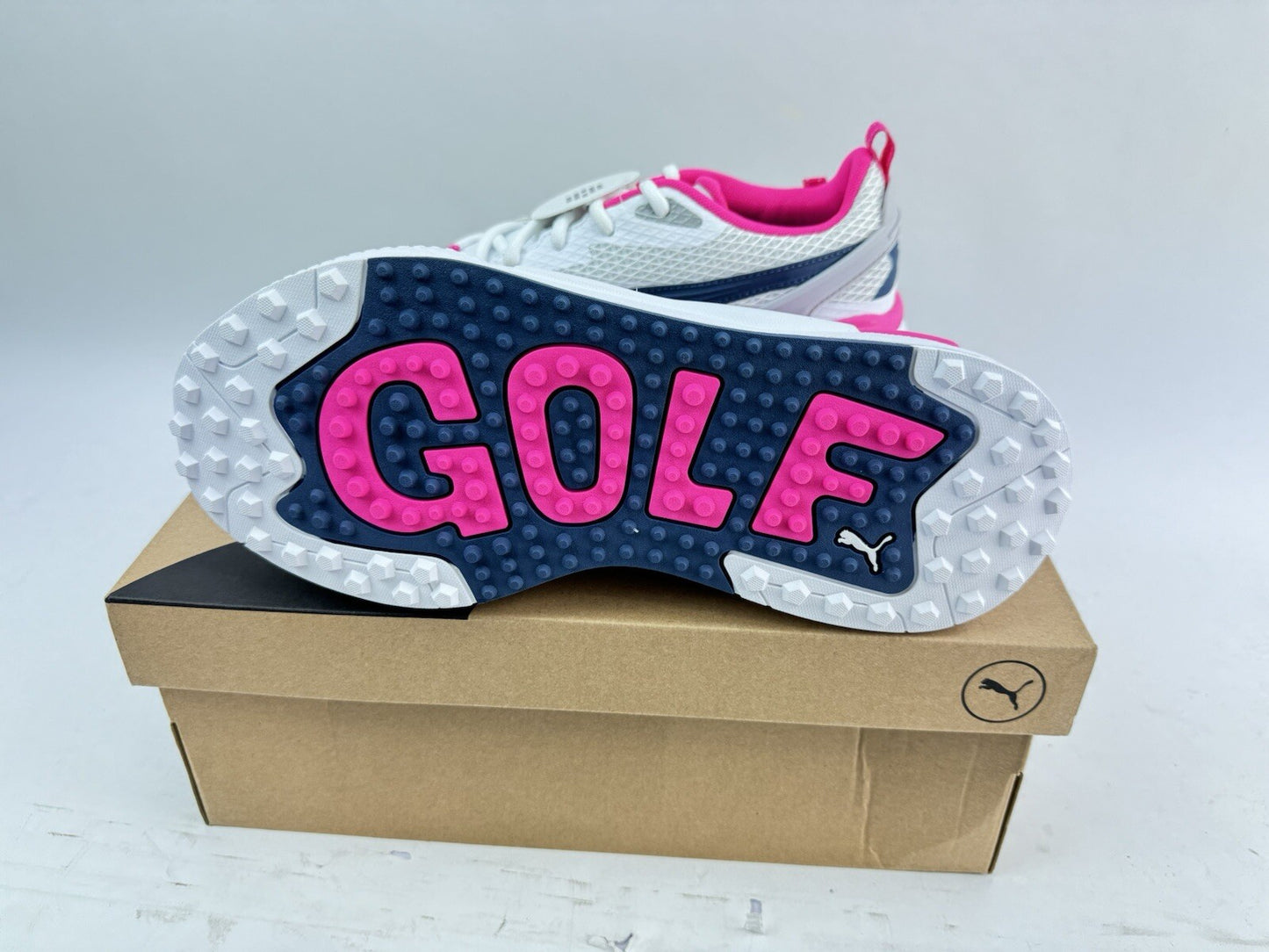 Puma GS-X Efekt Golf Shoes Womens UK 4 /White/Pink /Spikeless /New In Box /201265
