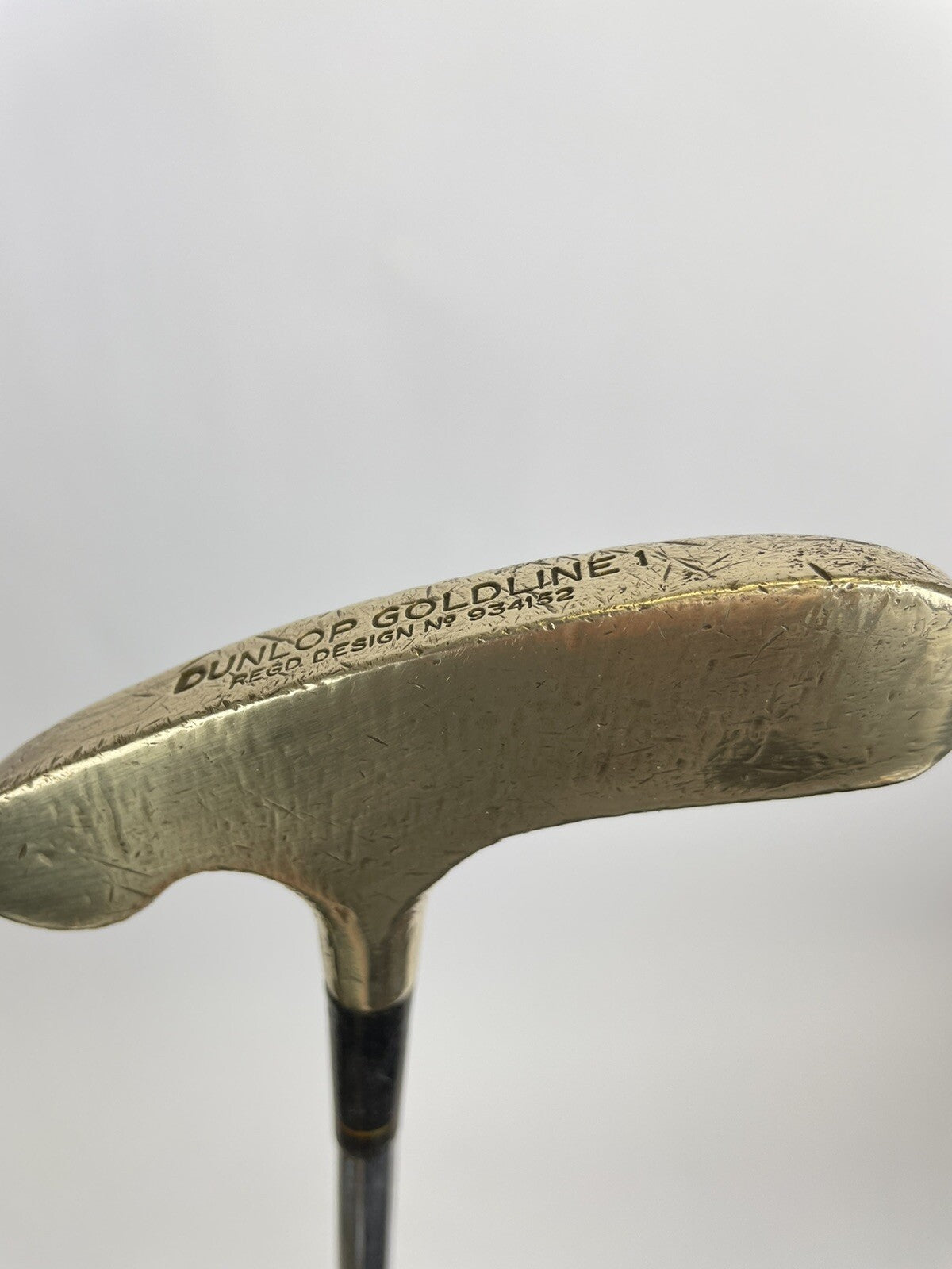 Dunlop Goldline Brass Putter Blade 35” Steel /Right /New Grip3