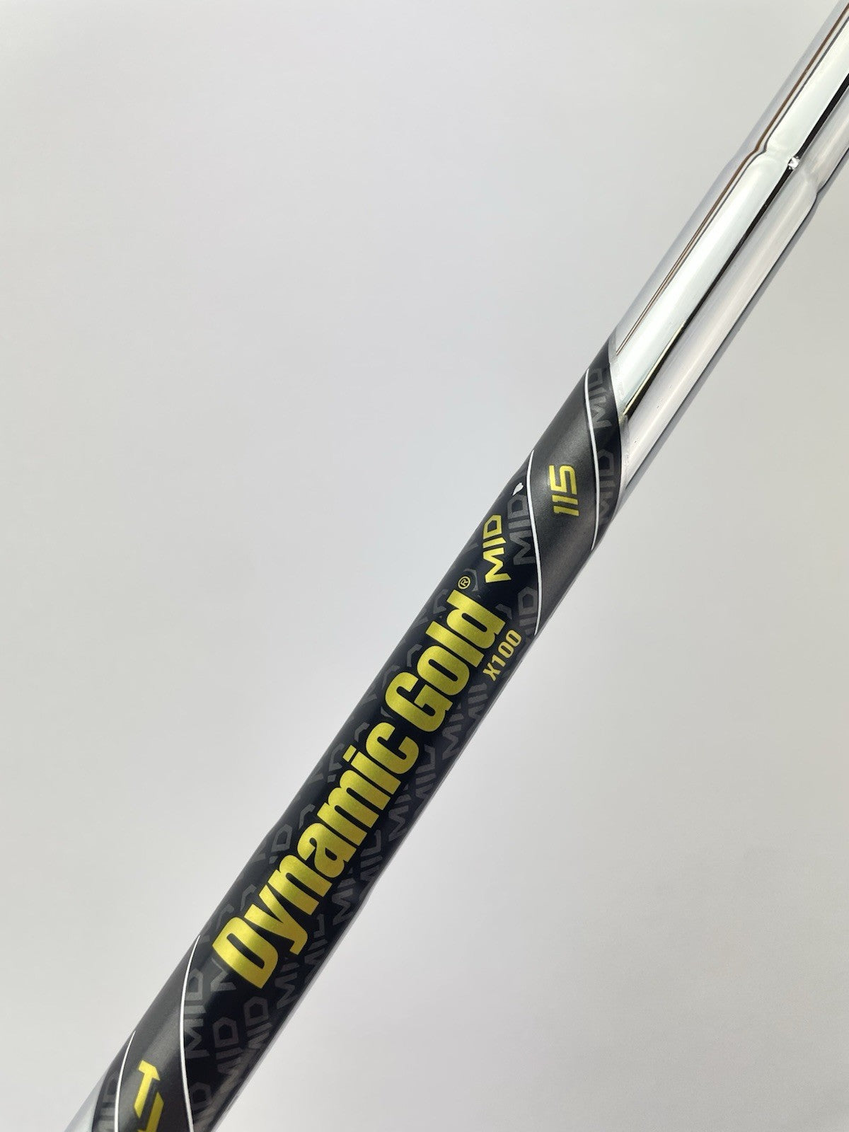 Dynamic Gold Mid 115 Iron Shaft X100 X Flex Steel 35” /0.355 Tapered /297485