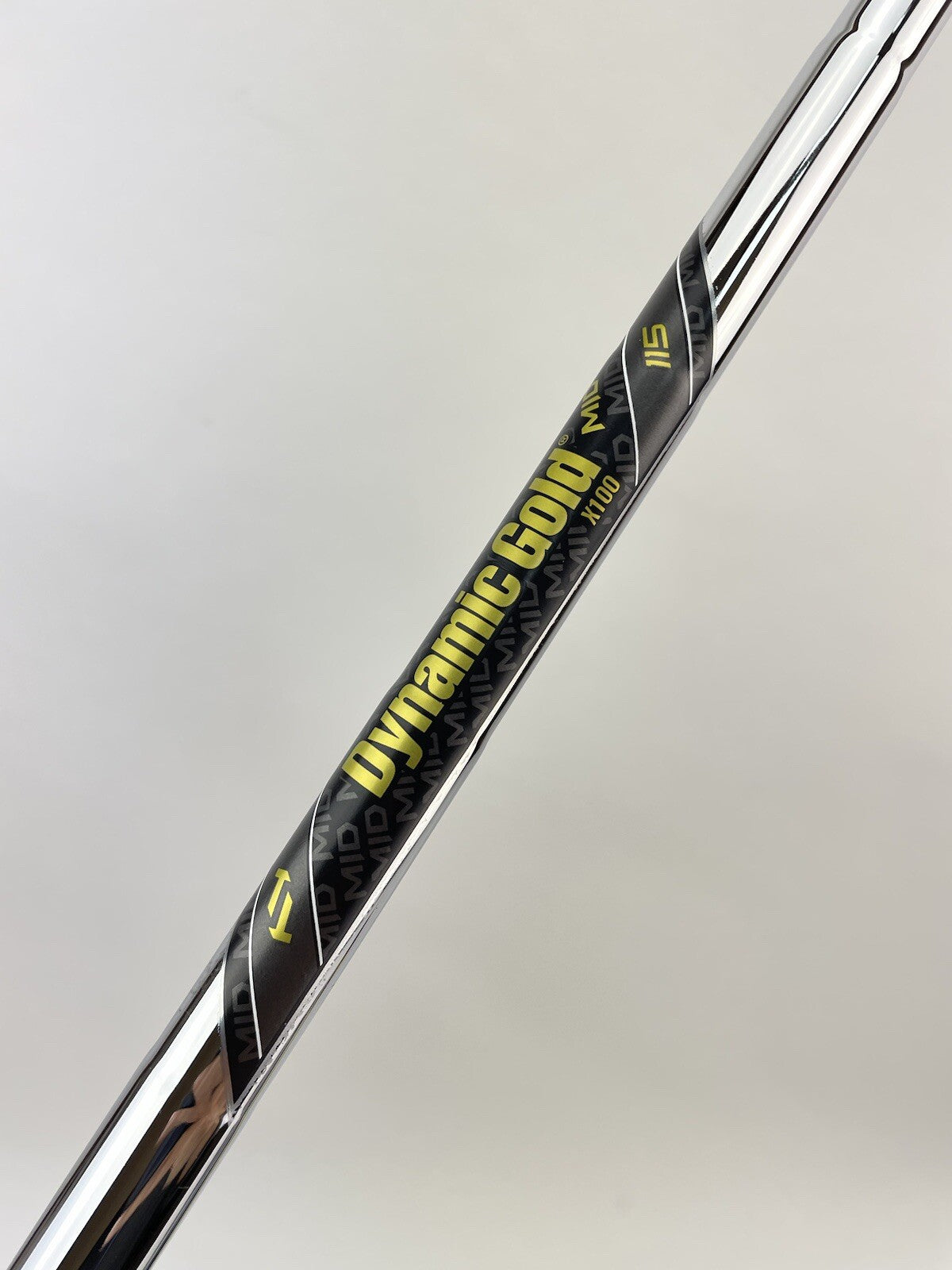 Dynamic Gold 115 Iron Shaft MID X100 X Flex Steel 35" /0.370 Parallel /183323