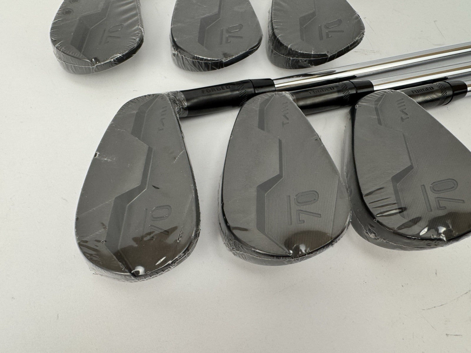 Sub70 TAII Irons 5-PW Blackout Forged AMT Black S300 Stiff Steel /New /355592