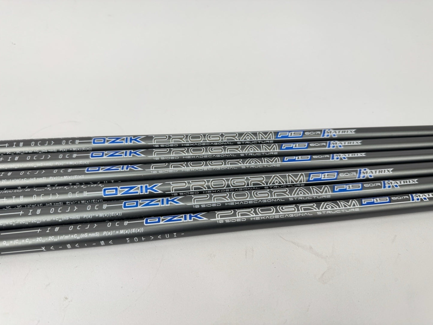 Matrix Ozik Iron Shaft Set (6) Program 60 Regular Graphite 0.355 Tapered /339540