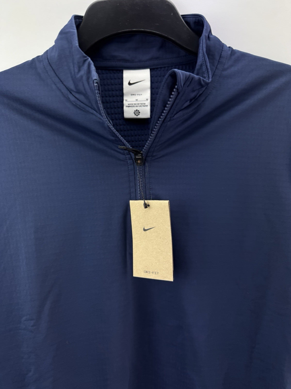 Nike Golf Pullover Victory 1/2 Zip /Light Grey /UK Medium /Navy /New /244794