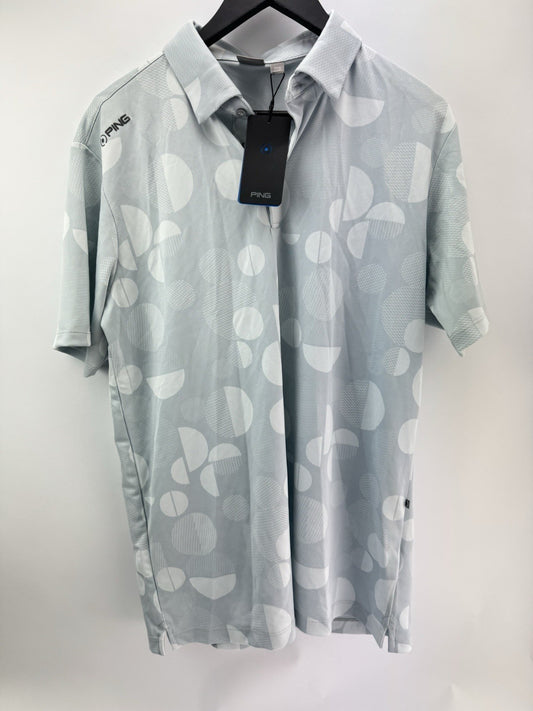 Ping Golf Mens Polo Shirt Jay Sensorcool UK Large /Grey /New /298230