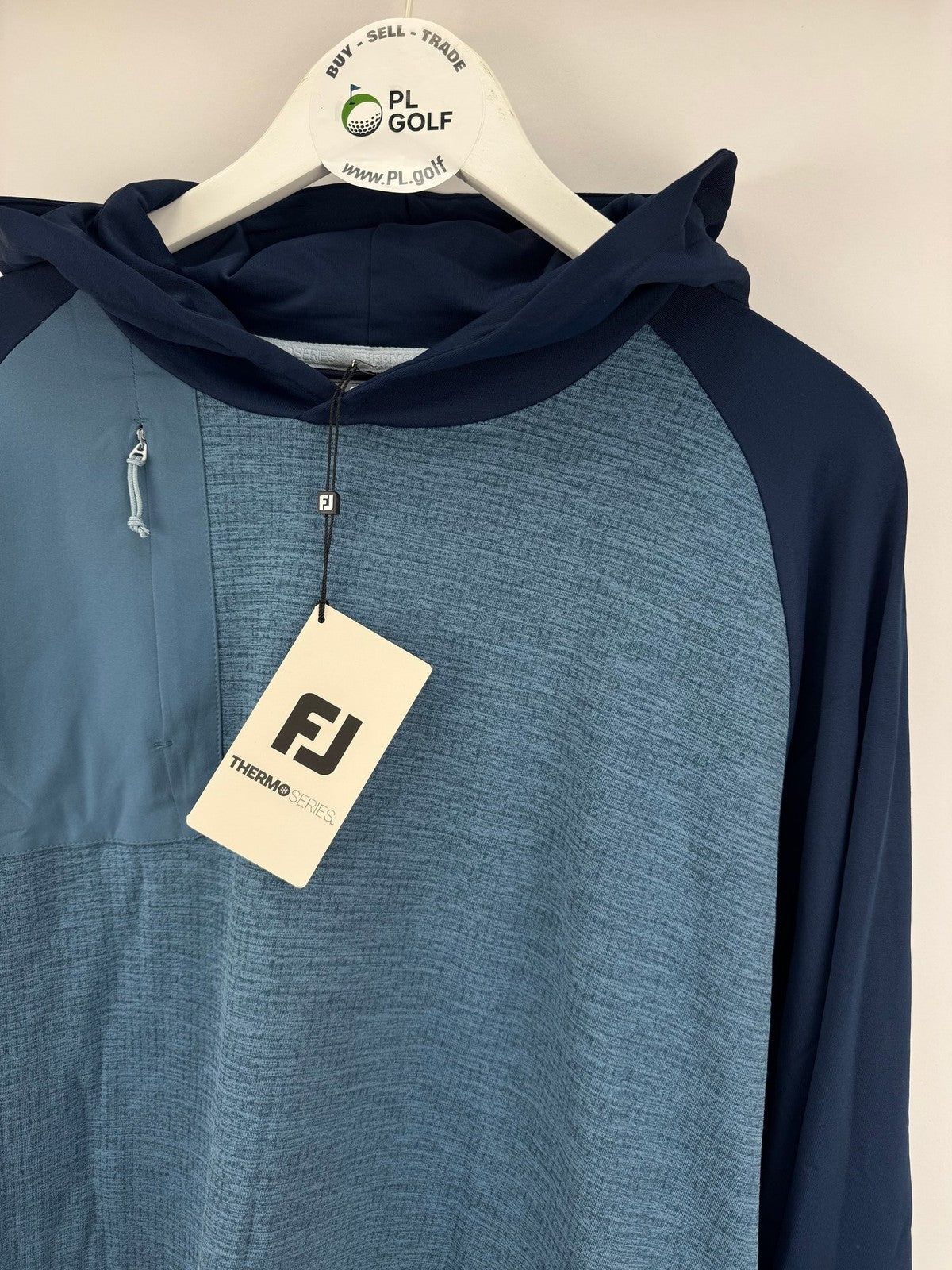 FootJoy Thermo Series Size Small Men's Golf Pullover Hoodie Navy Slate/330032