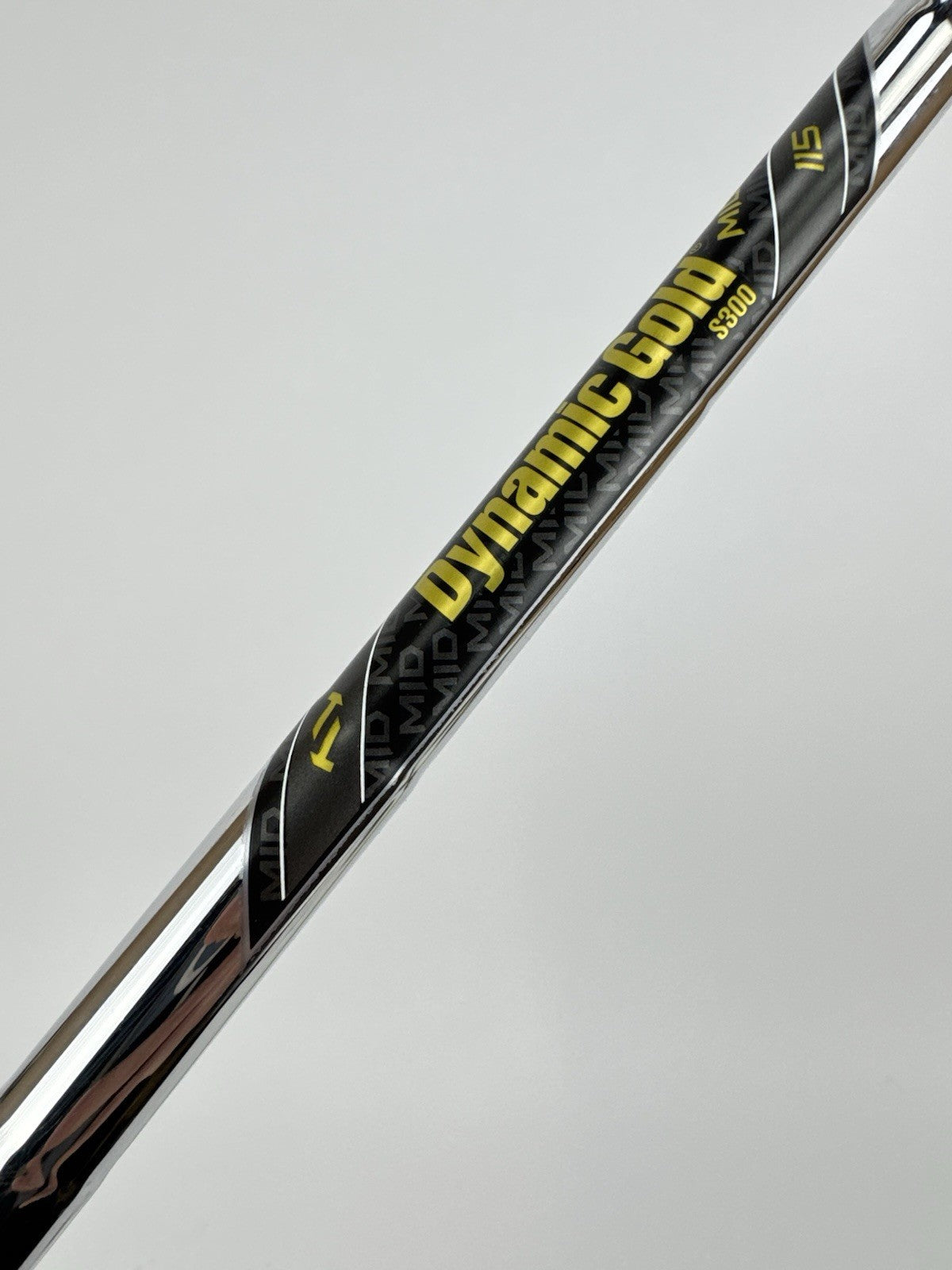 Dynamic Gold 115 Iron Shaft Mid S300 Stiff Flex Steel 36”/0.355 Tapered/325404