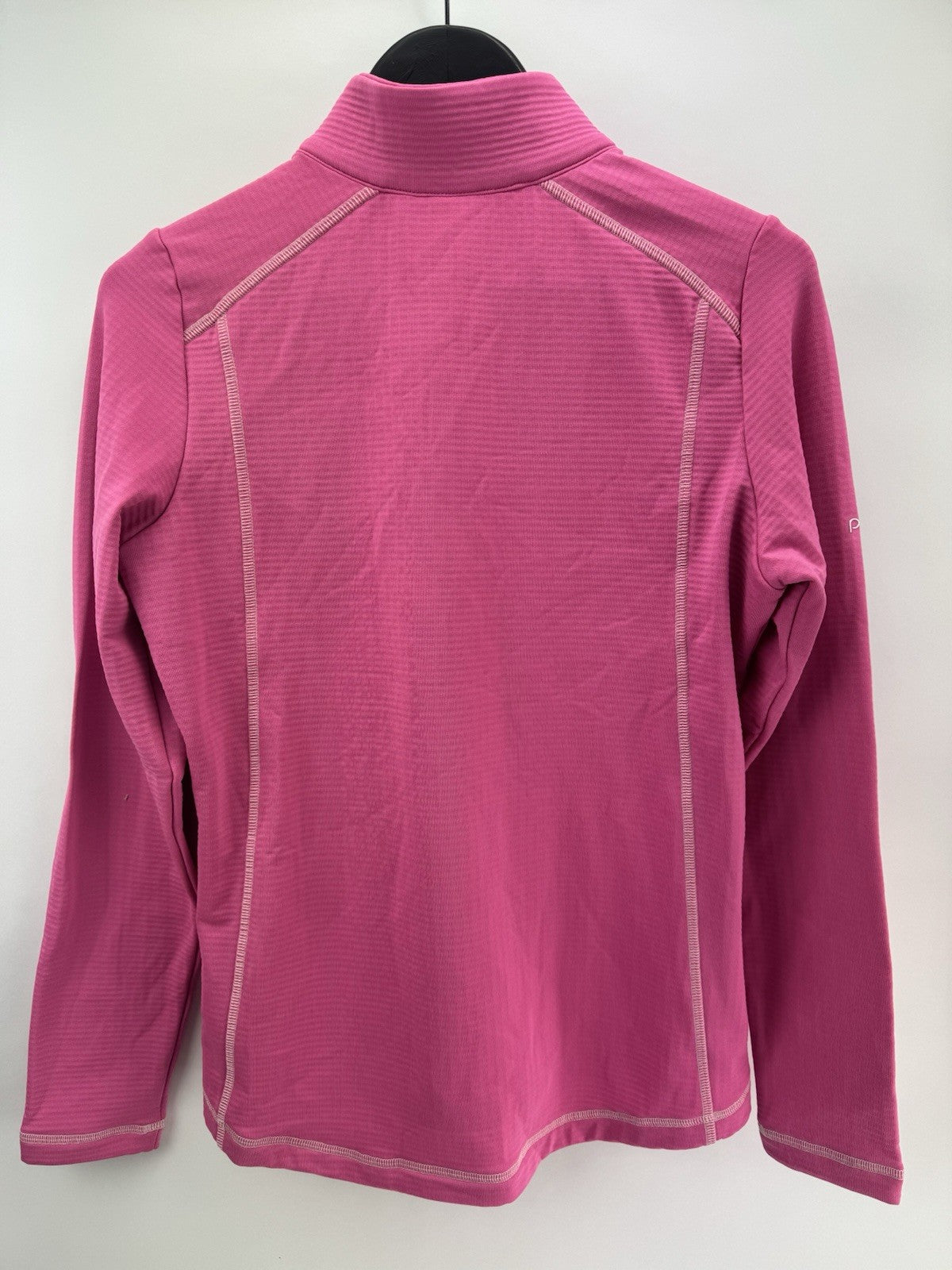 Ping Sonya Zip Neck Ladies Pullover Sweater Size 10/ Flamingo Pink/ New/ 309115