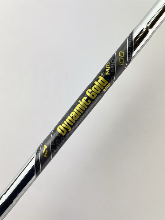 Dynamic Gold Mid 100 Iron Shaft Regular Flex Steel 35.75 /0.355 Tapered /240830