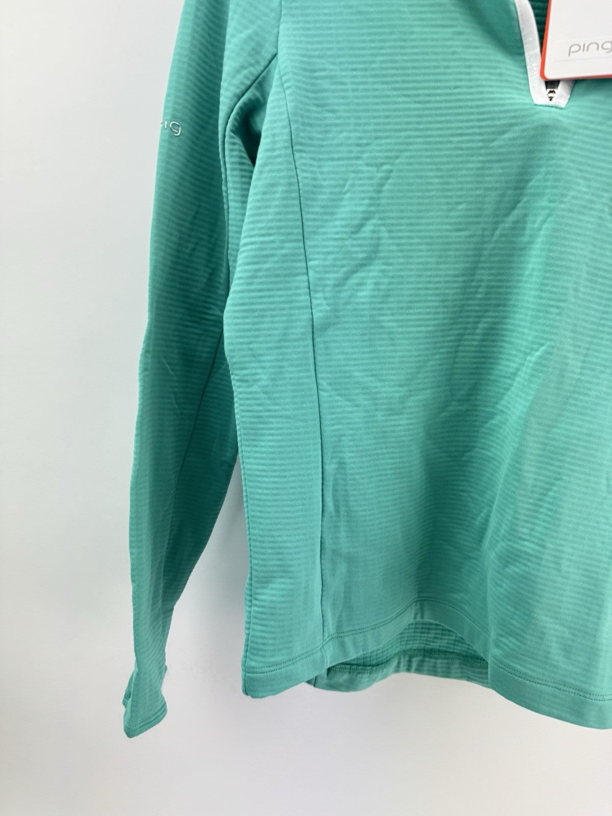 Ping Golf Ladies Abigale Pullover Size UK 8 /1/4 Zip /Aqua /New /285411