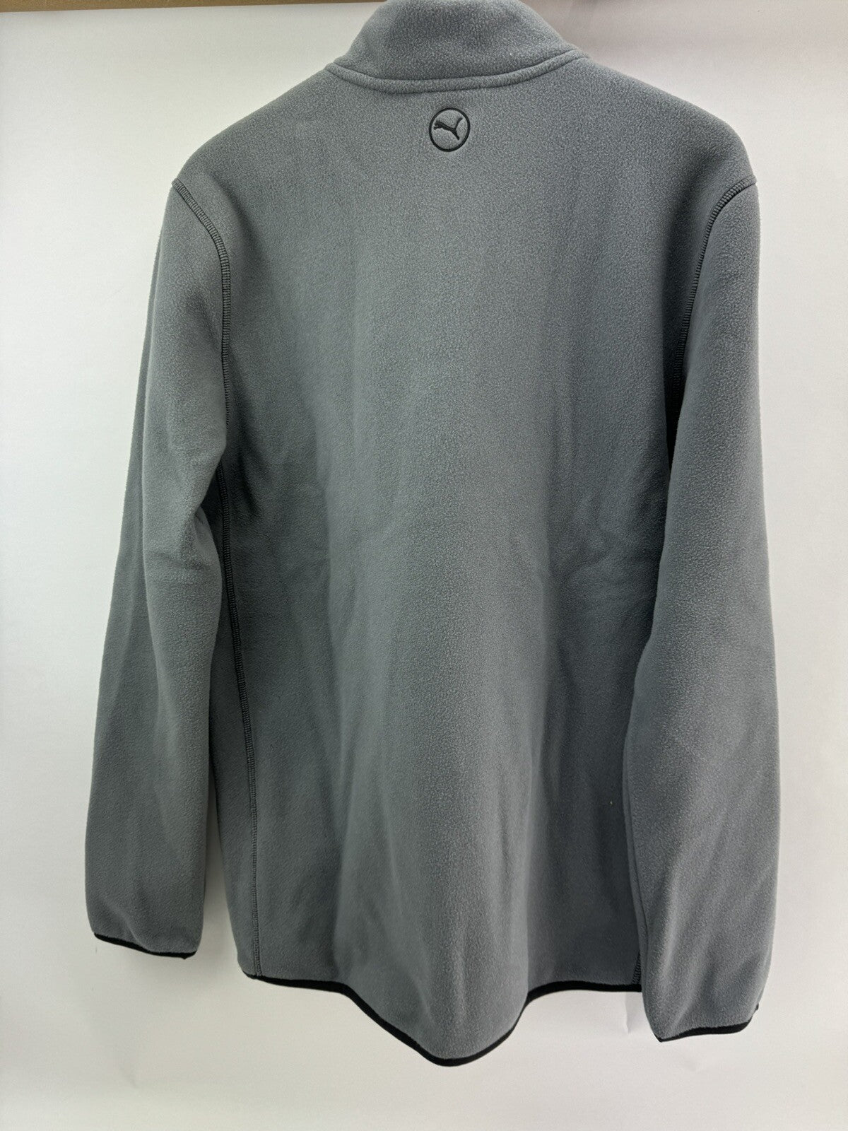 Puma Golf Fleece Pullover 1/4 Zip UK Large /Grey/Black /New /263359
