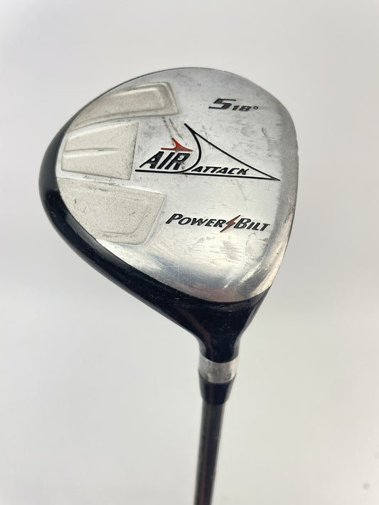 PowerBilt Golf 5 Wood 18* Regular Flex Graphite/Right /New Grip /262600