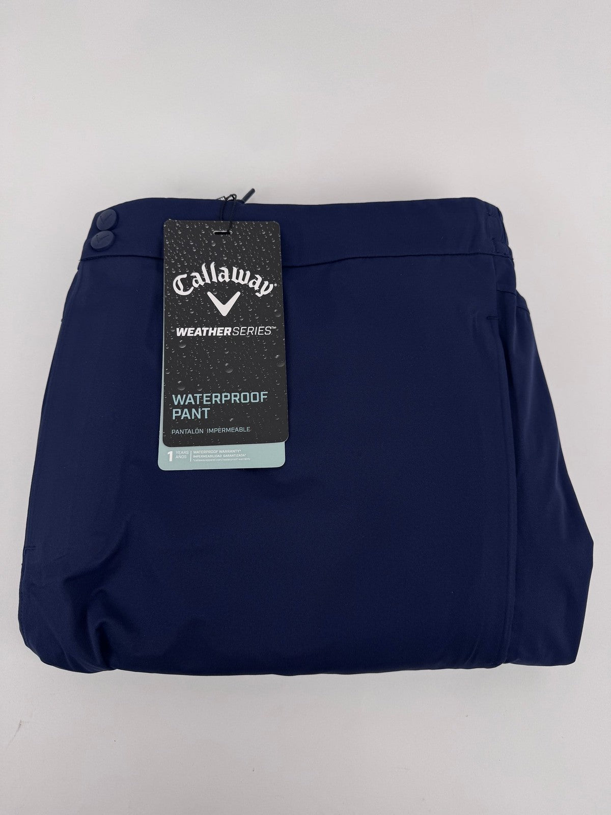 Callaway Weather Series Waterproof Golf Trousers Men's XL Navy Rain Gear/324000