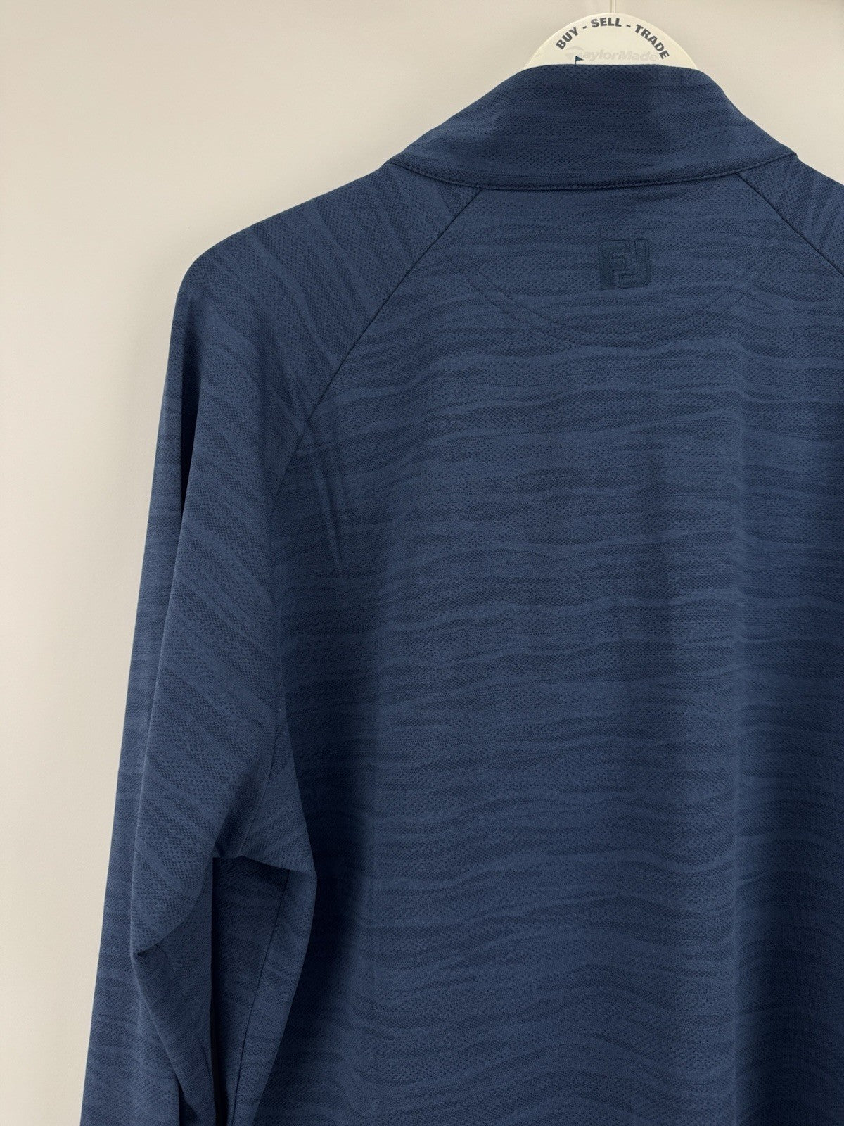 FootJoy Golf Wave Jacquard Chill-Out Zip Pullover Men's Size Small Navy/336279