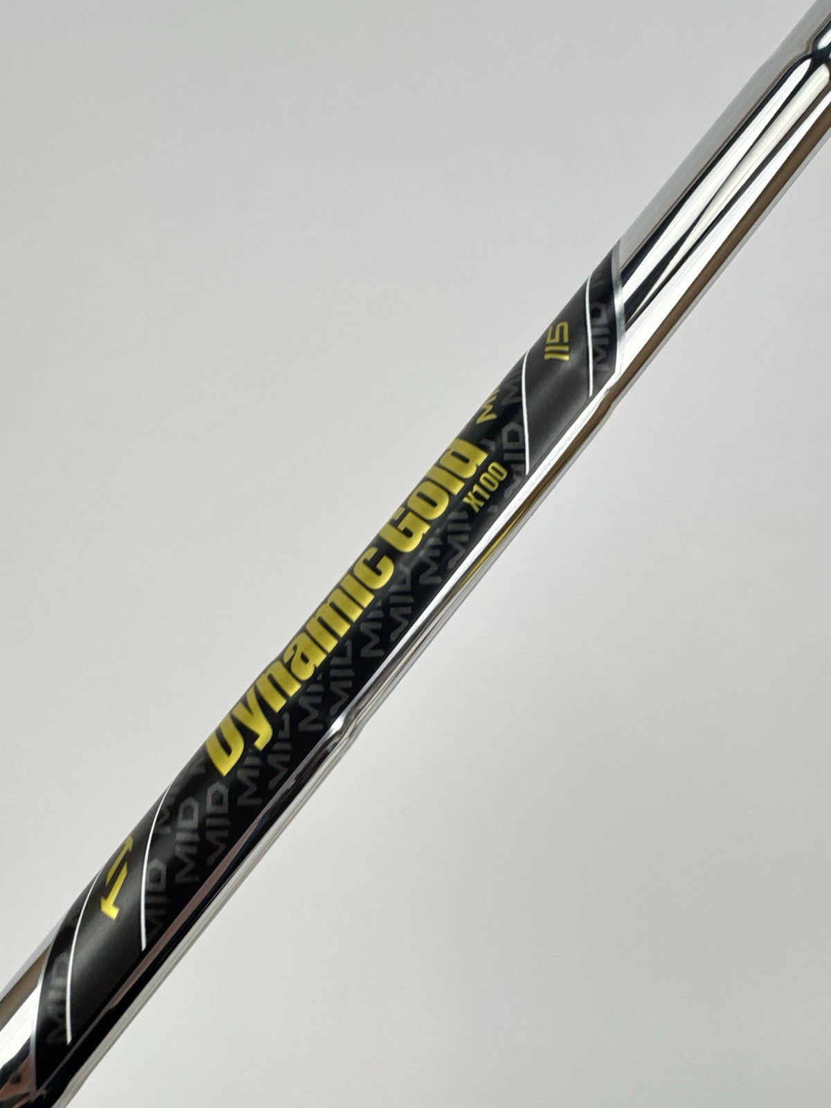 Dynamic Gold Mid 115 Iron Shaft X100 X Flex Steel 35.25” /0.355 Tapered /331156