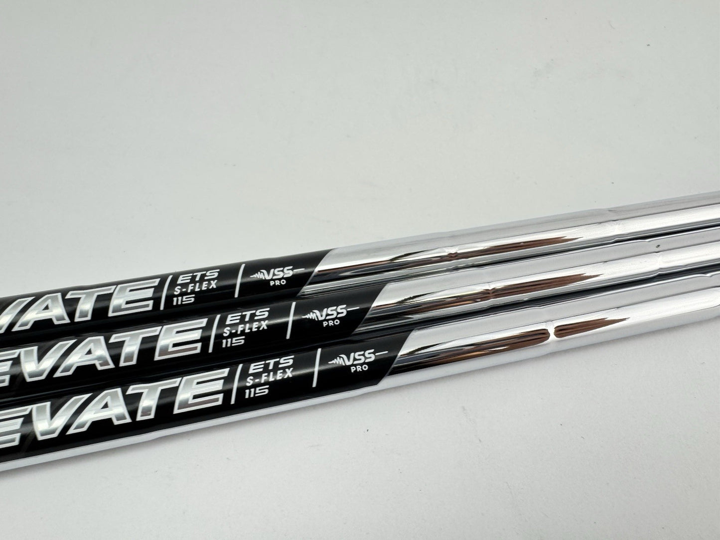 Elevate Pro Wedge Shaft Set (3) Vss 115 Stiff Steel +1/2” /0.355 Tapered /271724