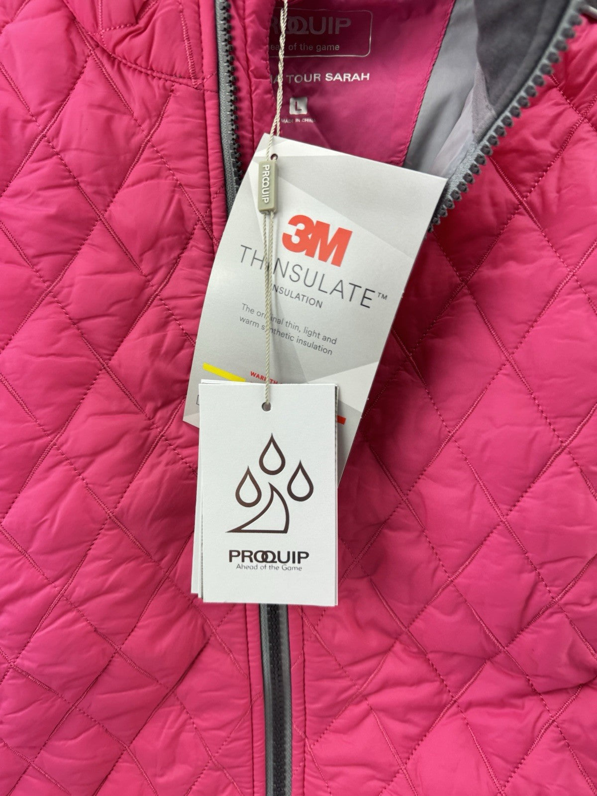 Proquip Golf Womens Jacket Therma Ava /Full Zip /Size UK L (12) New /223556