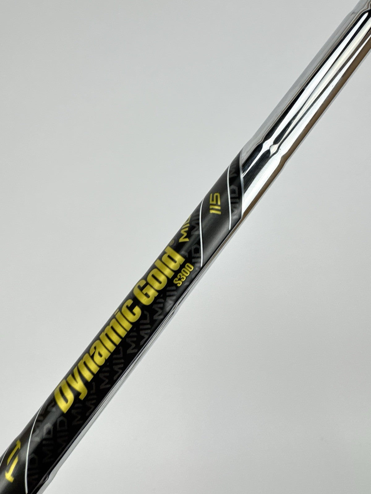 Dynamic Gold 115 Iron Shaft Mid S300 Stiff Flex Steel 36”/0.355 Tapered/325406