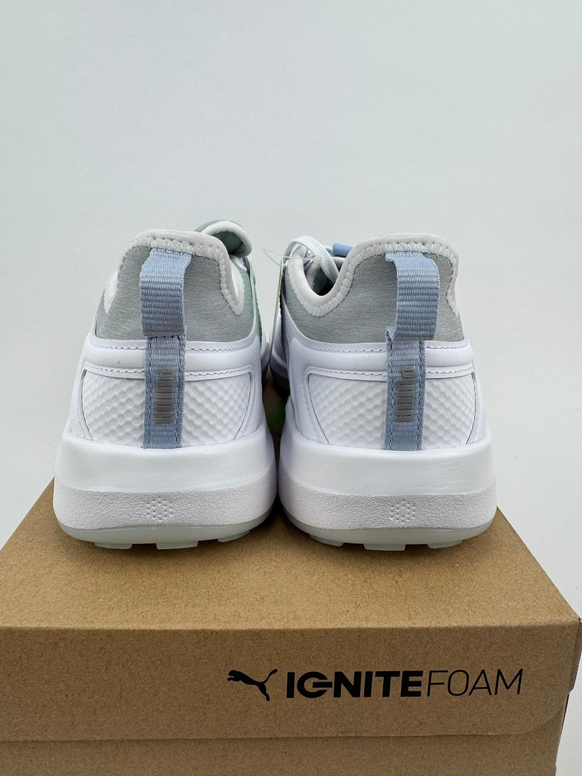 Puma Ignite Malibu Women's Golf Shoes Size UK 6 White Silver/321063