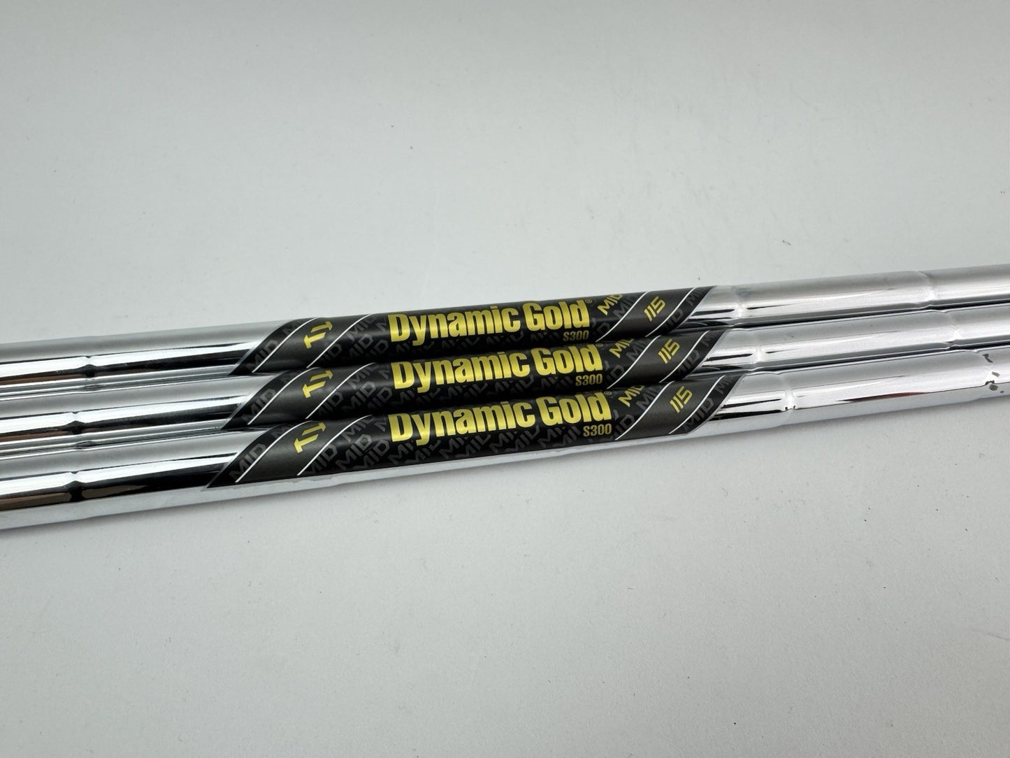 Dynamic Gold Wedge Shaft Set (3) +1/2 Mid 115 S300  Stiff Steel /0.355 /287250