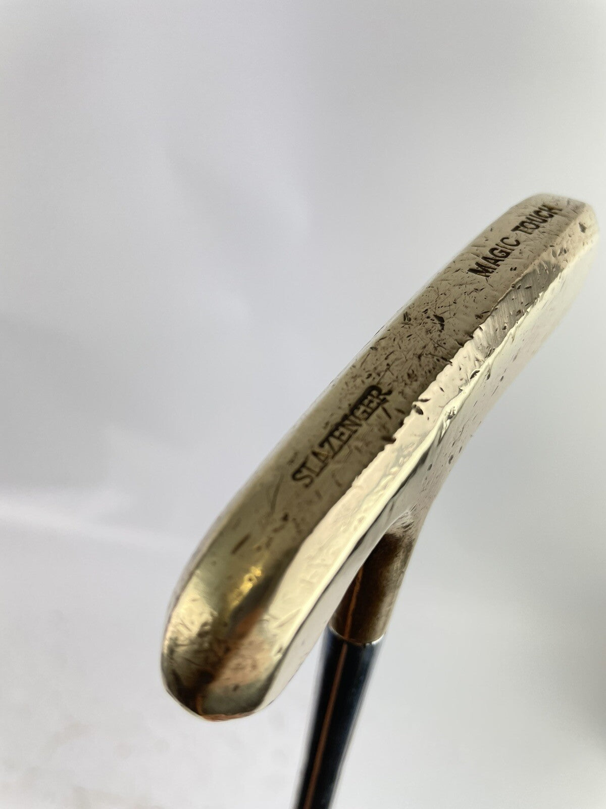 Slazenger Golf Brass Putter Blade “Magic Touch” 35.5” Two Way /New Grip /42101