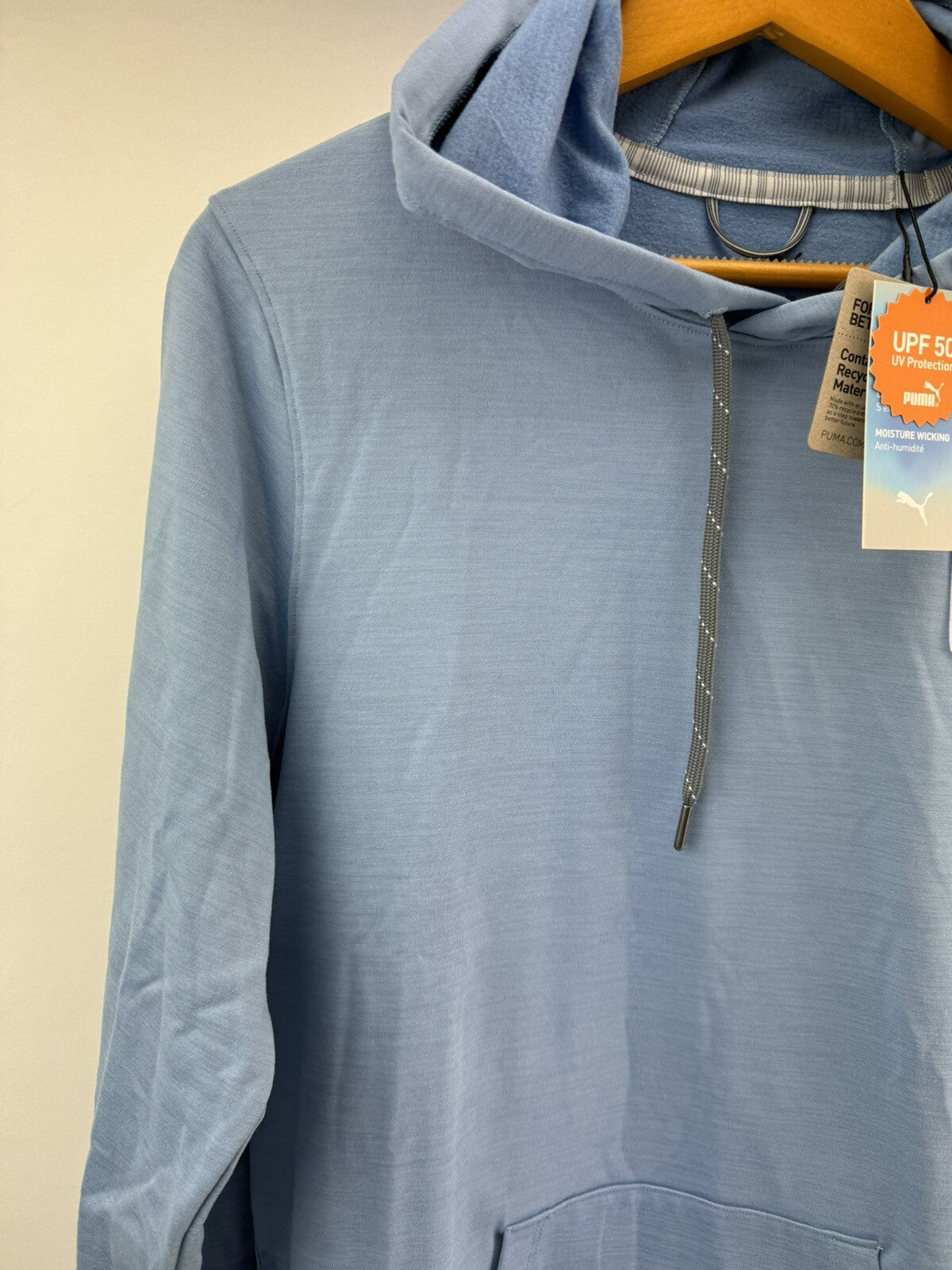 Puma Golf Hoodie Cloudspun Patch Blue UK Small /New /208452