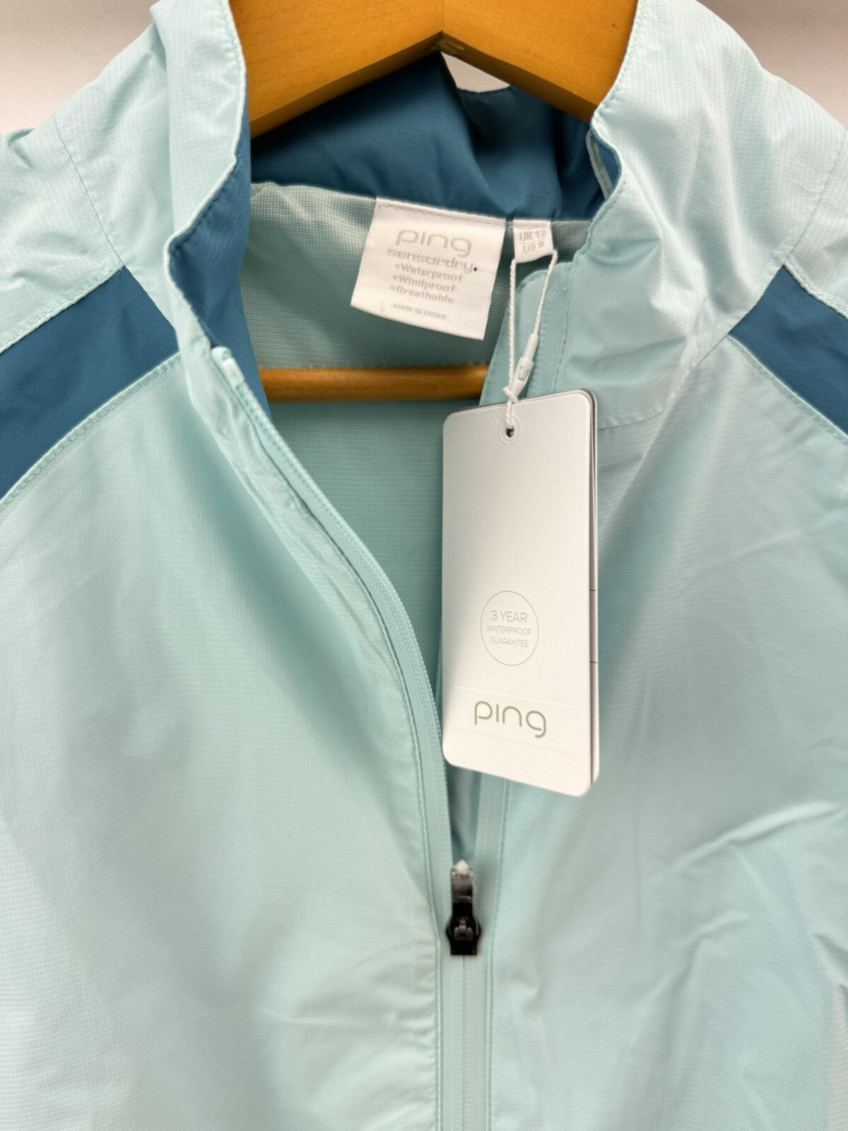 Ping Ladies Waterproof Jacket Freda UK 12 /Full Zip /New /208396