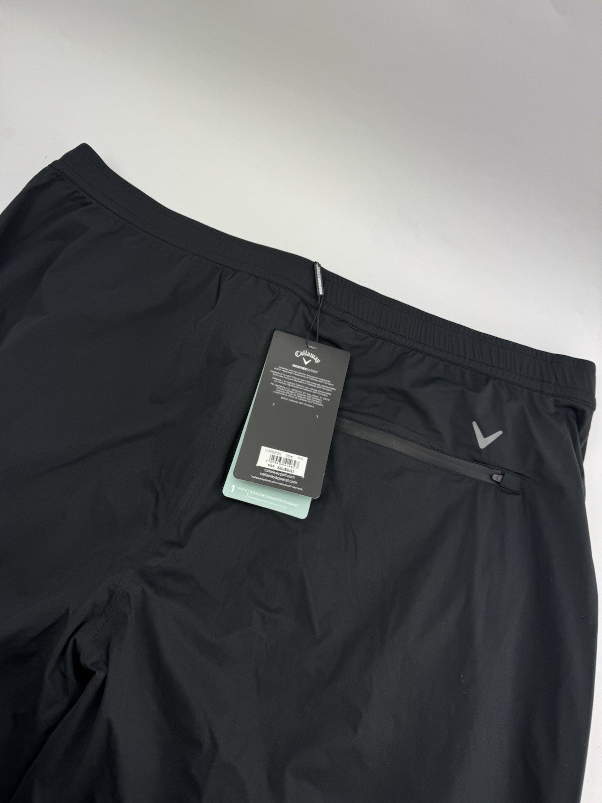 Callaway Stormlite Waterproof Trousers Mens /Size XXL 31 Leg /Black /New /242268