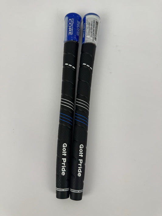 Golf Pride CP2 Wrap Golf Grips (2) Men’s Standard /Black/Blue /New /336650