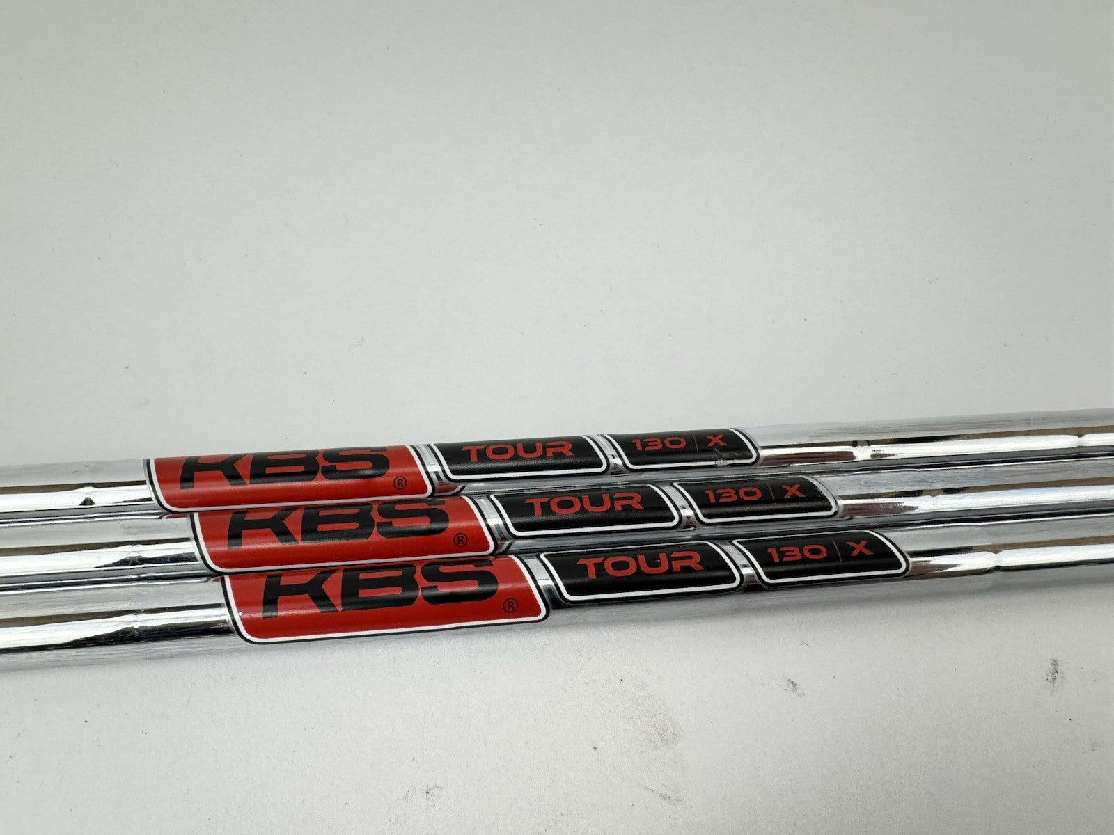 KBS Tour 130 Wedge Shaft Set (3) X Flex Steel +1/2” /0.355 Tapered /335750