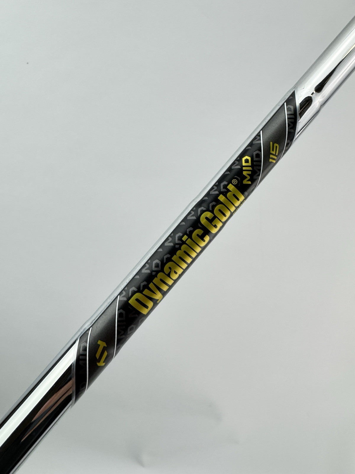 Dynamic Gold 115 Iron Shaft Mid S300 Stiff Flex Steel 36” /0.355 Tapered /294161