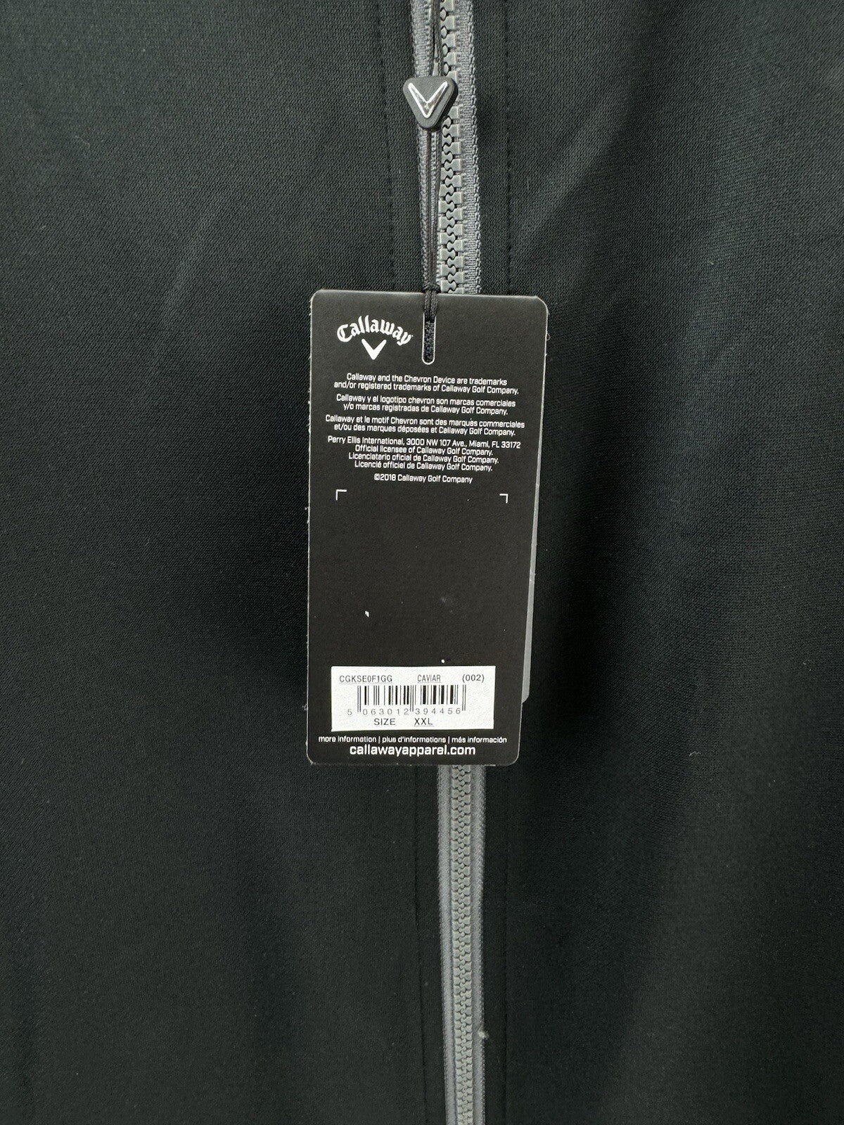 Callaway Mens Thermal Gilet High Gauge UK XXL /Full Zip /Black /New /217115