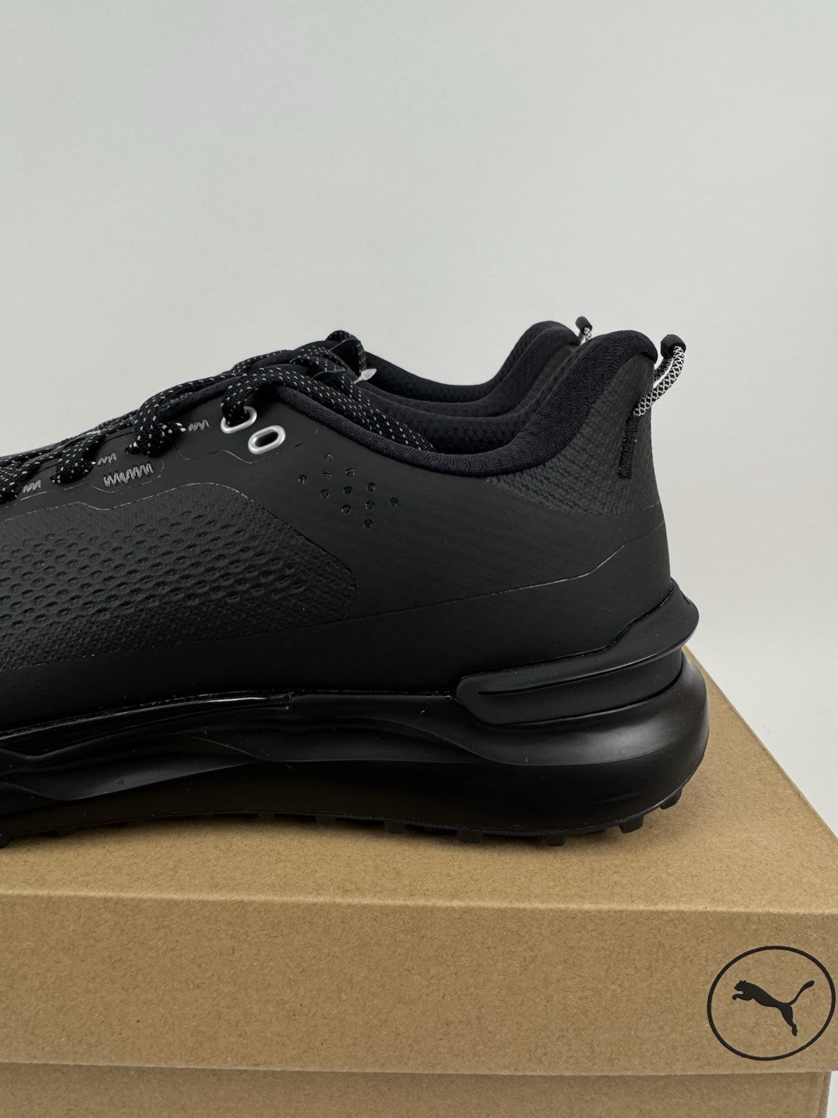 Puma IGNITE Elevate X Golf Shoes Men's Size UK 8 Black Waterproof/323311