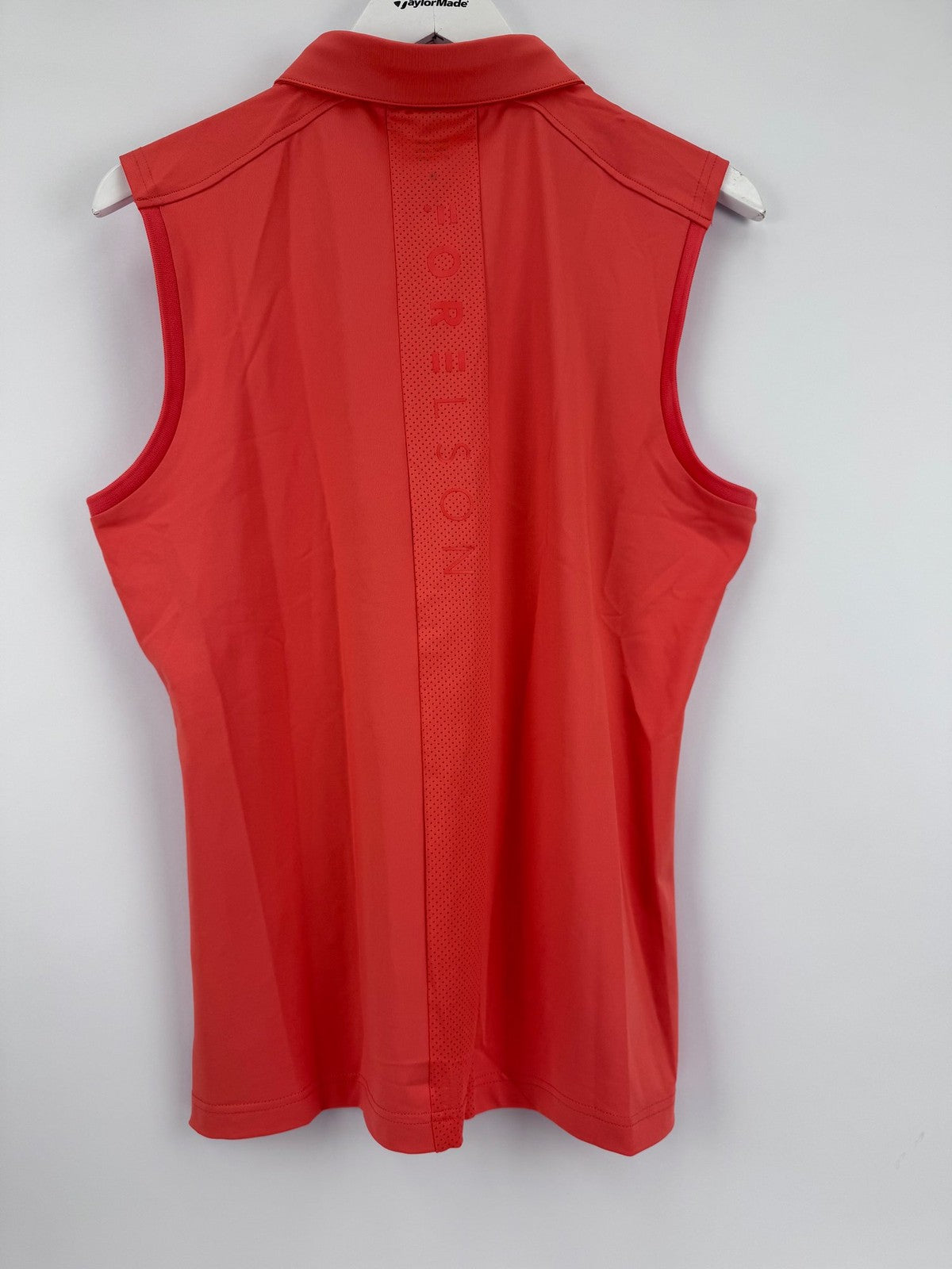 Forelson Stow Sleeveless Polo Women's XL Coral Golf Shirt Athletic Active/3179612