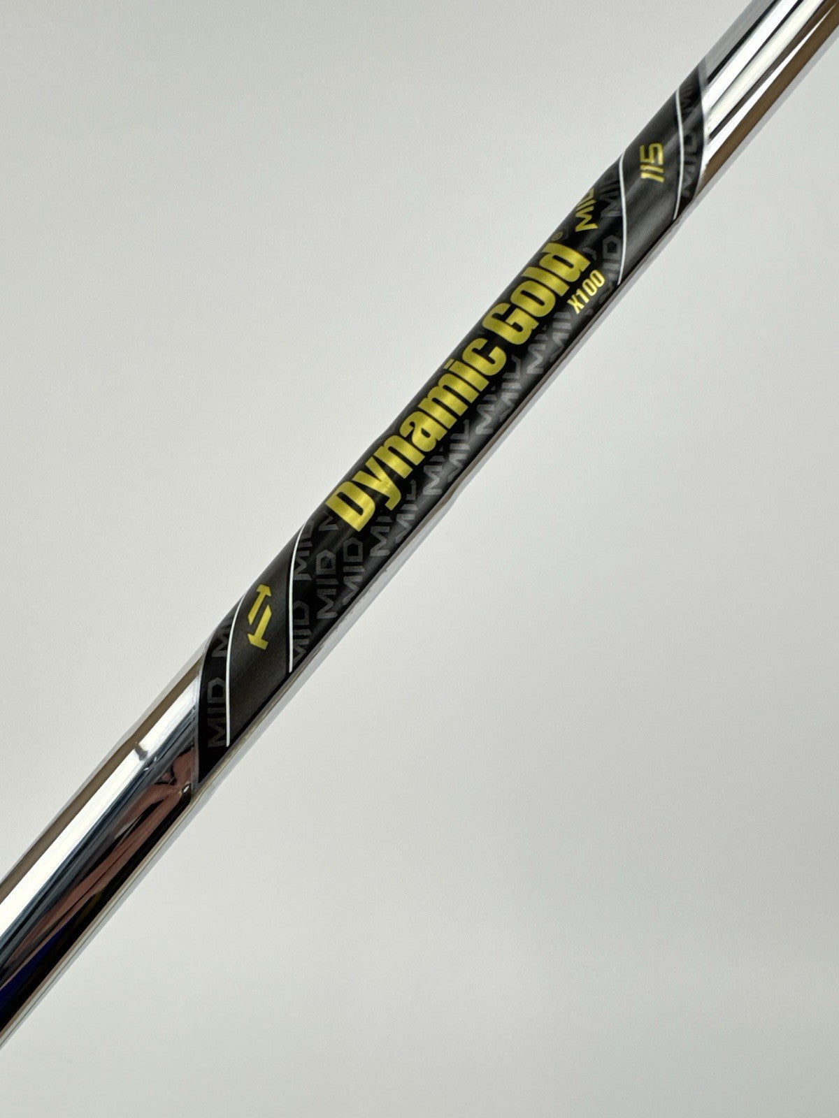 Dynamic Gold 115 Iron Shaft MID X100 X Flex Steel 35" /0.370 Parallel /326723