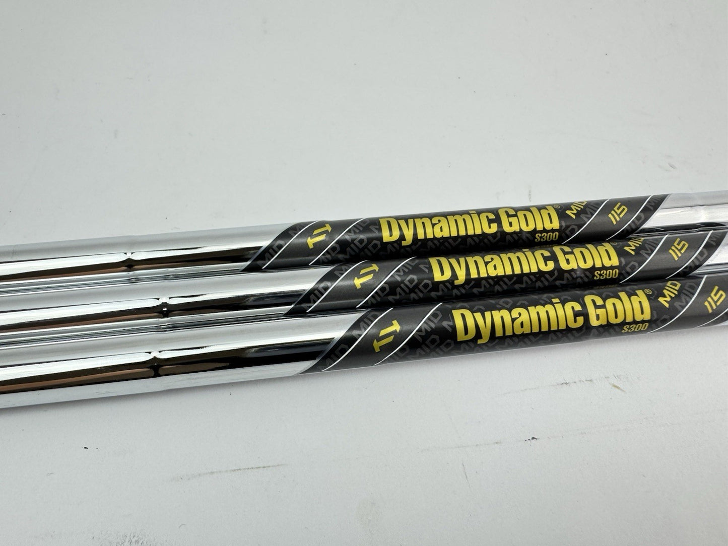 Dynamic Gold Wedge Shaft Set (3) Mid 115 S300  Stiff Steel /0.355 Tapered /292501