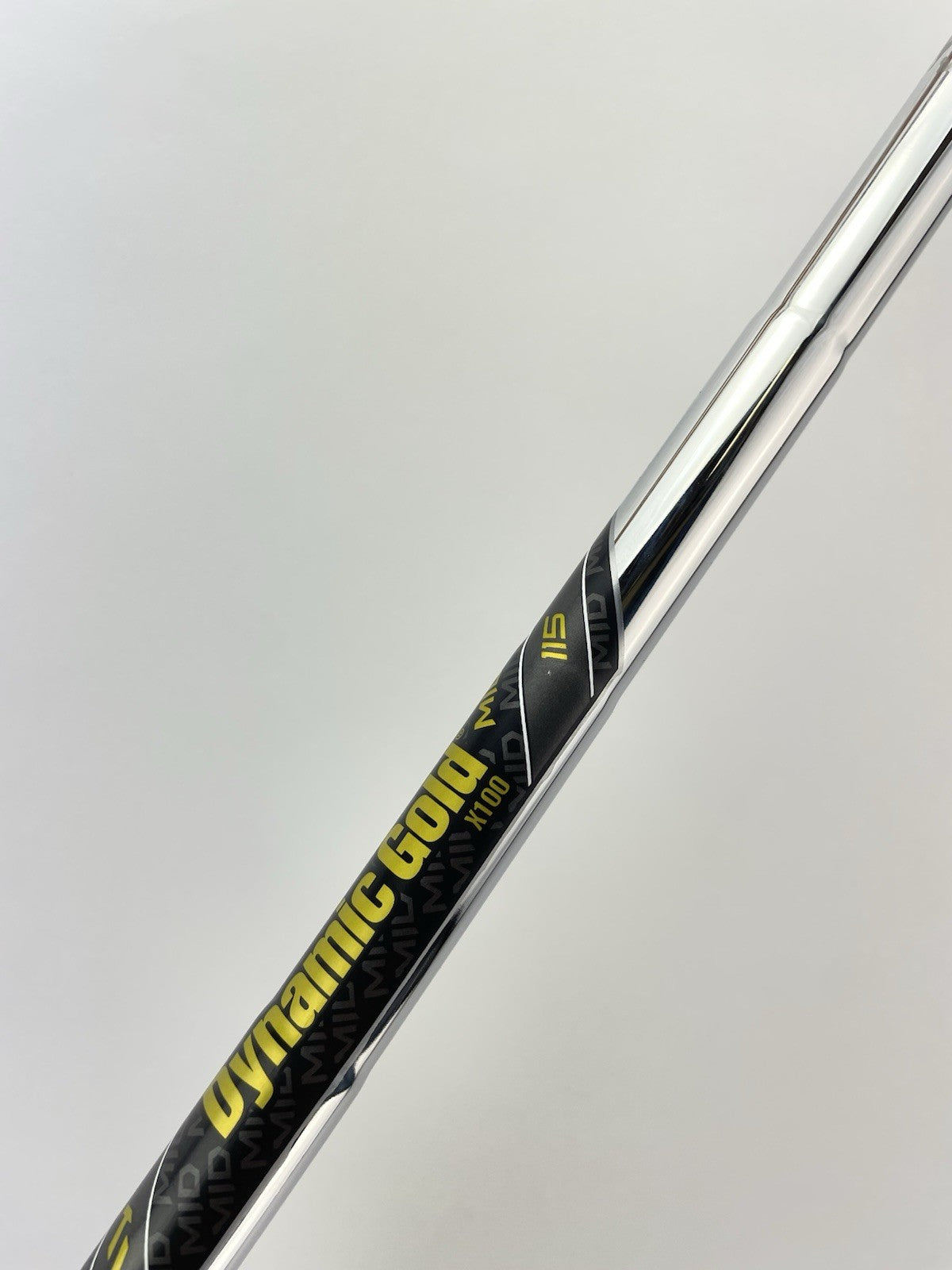 Dynamic Gold Mid 115 Iron Shaft X100 X Flex Steel 35.25” /0.355 Tapered /298967