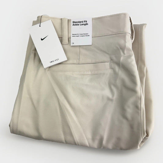 Nike Golf Trousers Dri-Fit Victory Mens W34 L30 /Cream /New /337760
