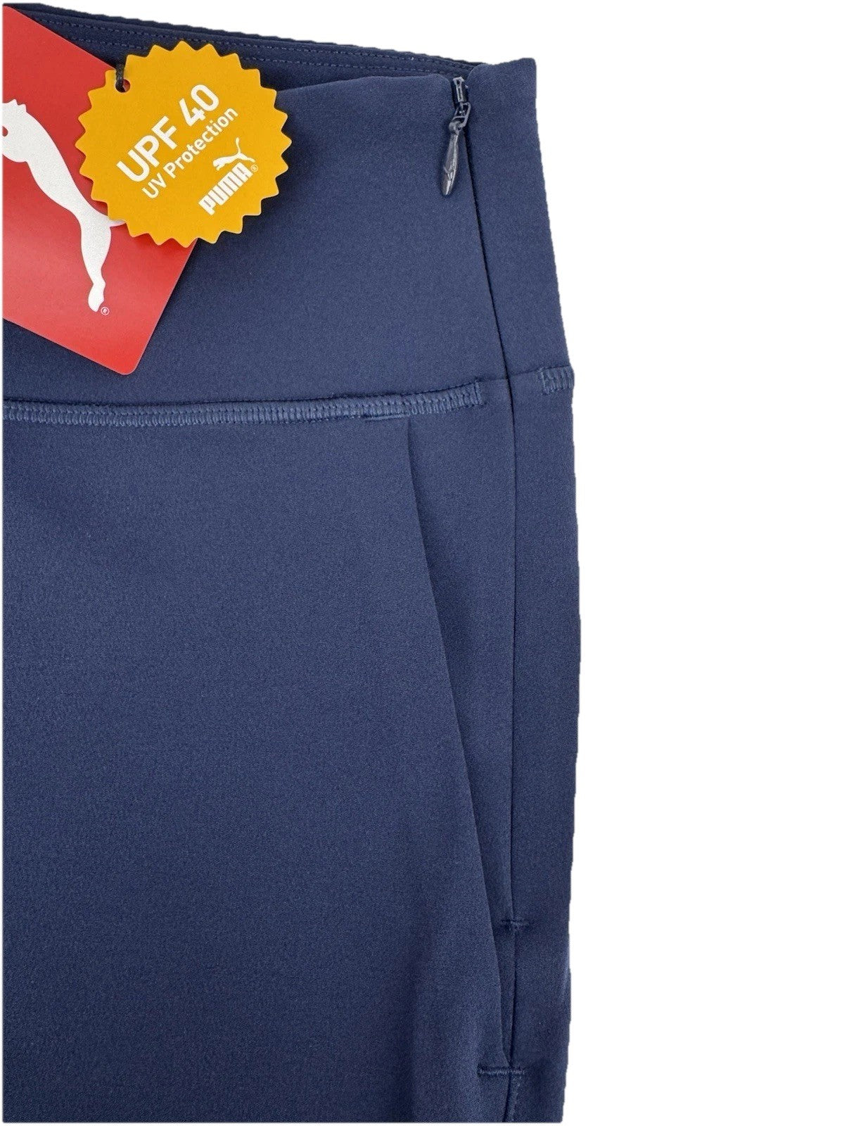 Womens Puma Golf Everyday Capri Trousers Deep Navy Size Small High-Rise /317991