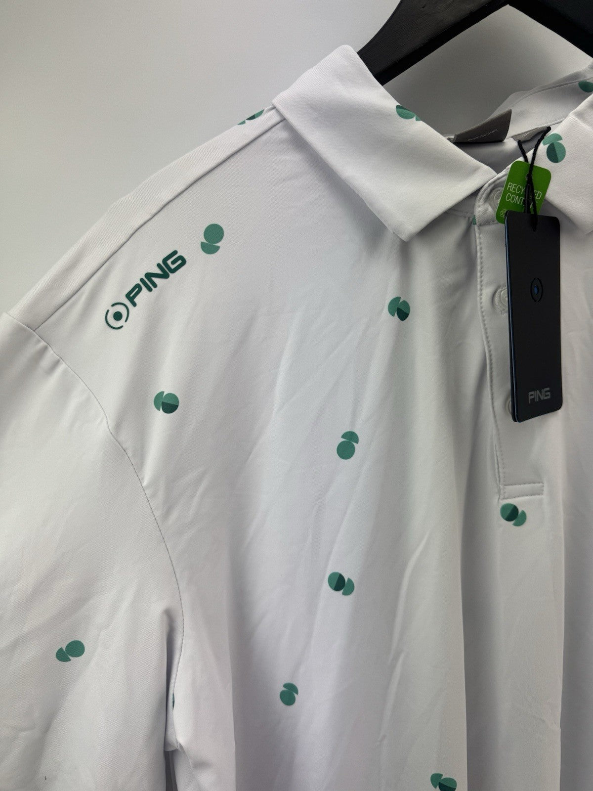 Ping Golf Mens Polo Shirt Two Tone UK XL /Short Sleeve /White /New /308062