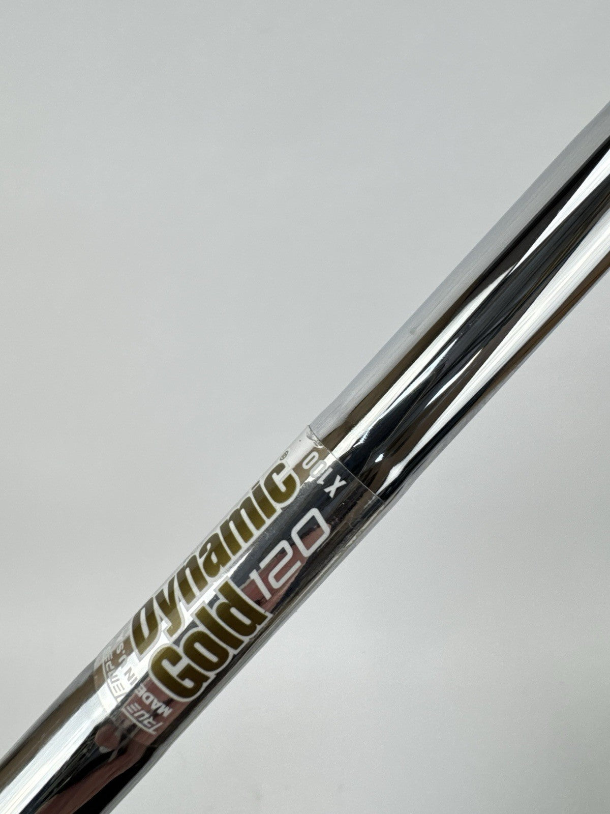 Dynamic Gold 120 Iron Shaft X100 Extra Stiff Flex Steel 35.25” /0.355 /335723