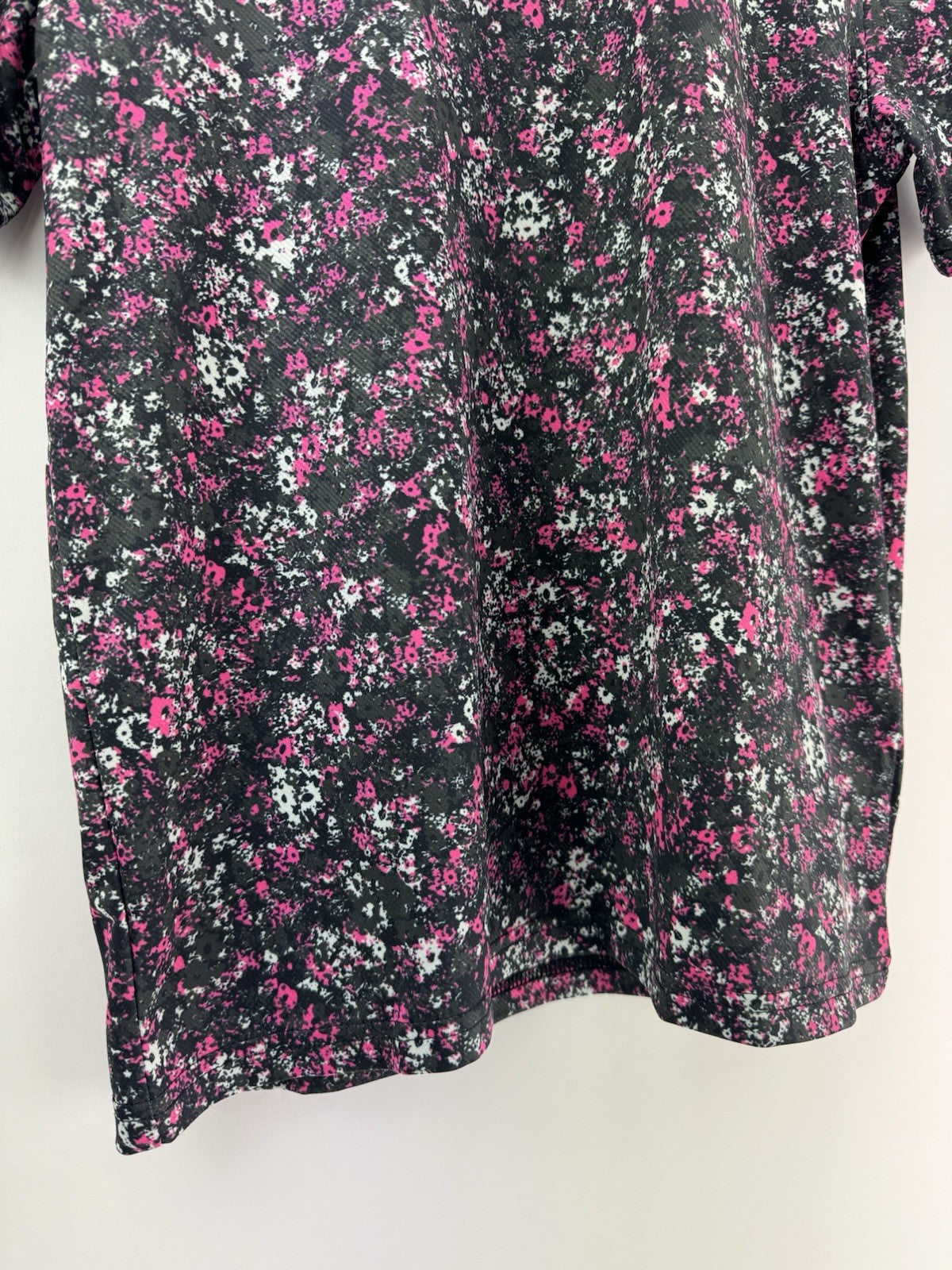Juniors Boys Under Armour Floral Speckle Golf Polo Shirt Size UK Large /309823