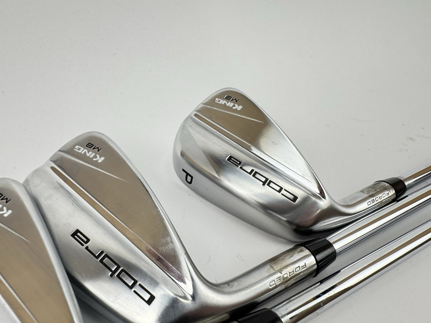 Cobra King MB Irons 6,8+PW Left Handed Elevate MPH Stiff Steel /New Shaft/325743