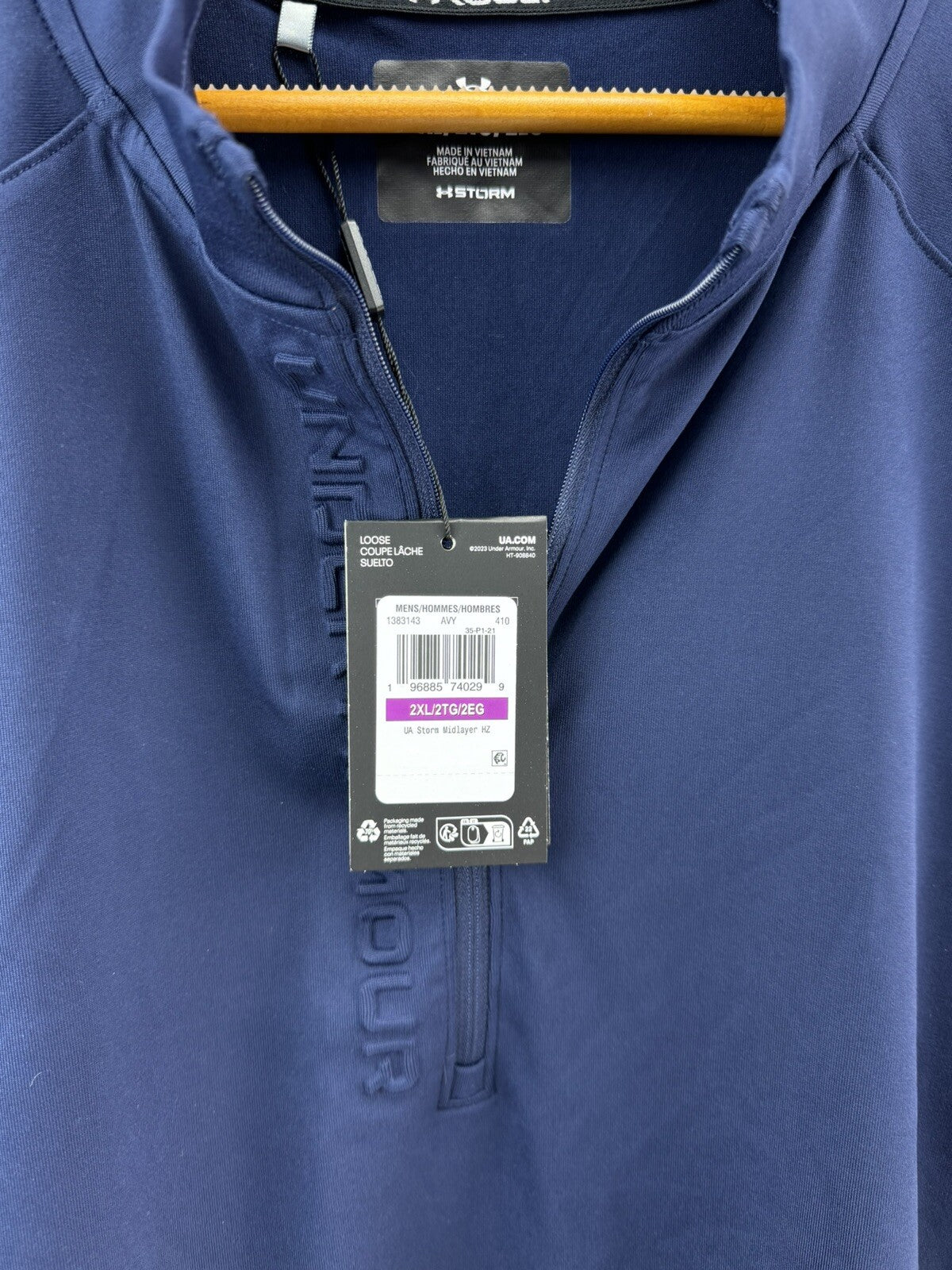 Under Armour Storm Pullover 1/4 Zip Mens UK XXL /Navy /New /207606