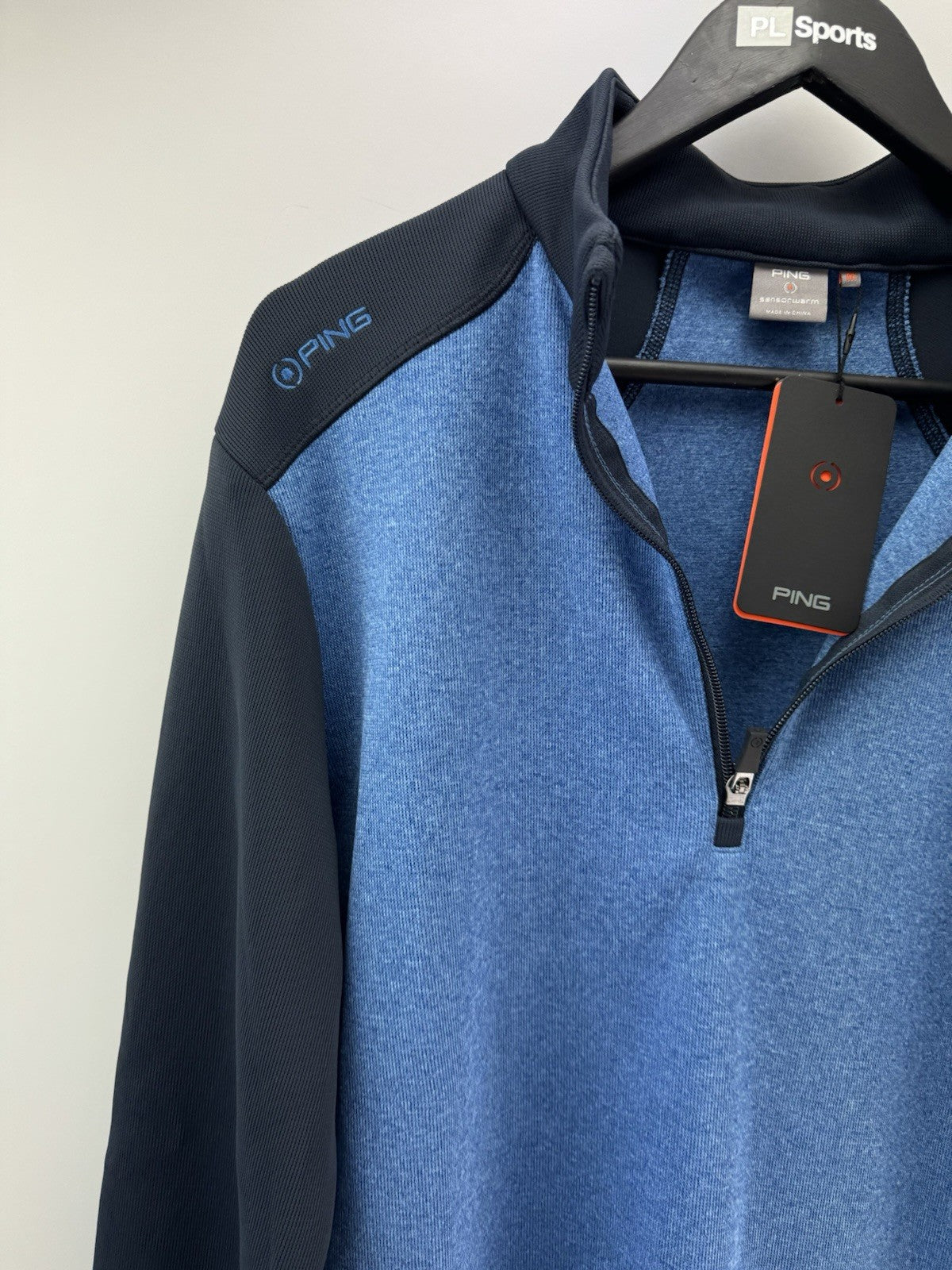 Ping Golf Mens Pullover Ramsey 1/2 Zip Sensorwarm UK Medium /Blue /New /300522