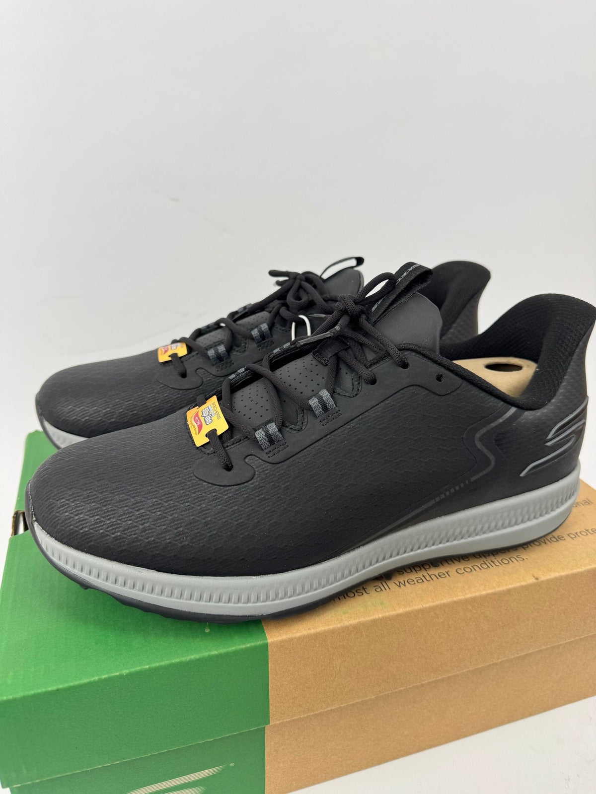 Skechers Go Golf Elite 6 Men's Golf Shoes UK Size 10 Black Waterproof Tra/349923