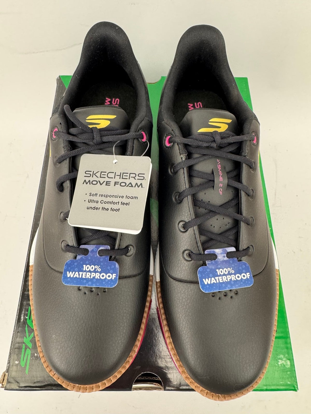 Skechers Go Golf Jasmine 2 GF Women's Golf Shoes Size UK 5.5 Black Pink/349963