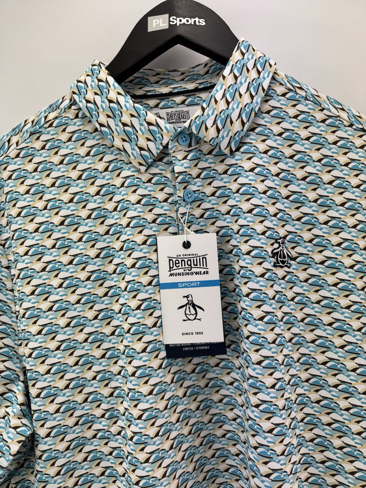 Men’s Original Penguin Layered Umbrella Golf Polo Shirt Size UK Medium/ 311086