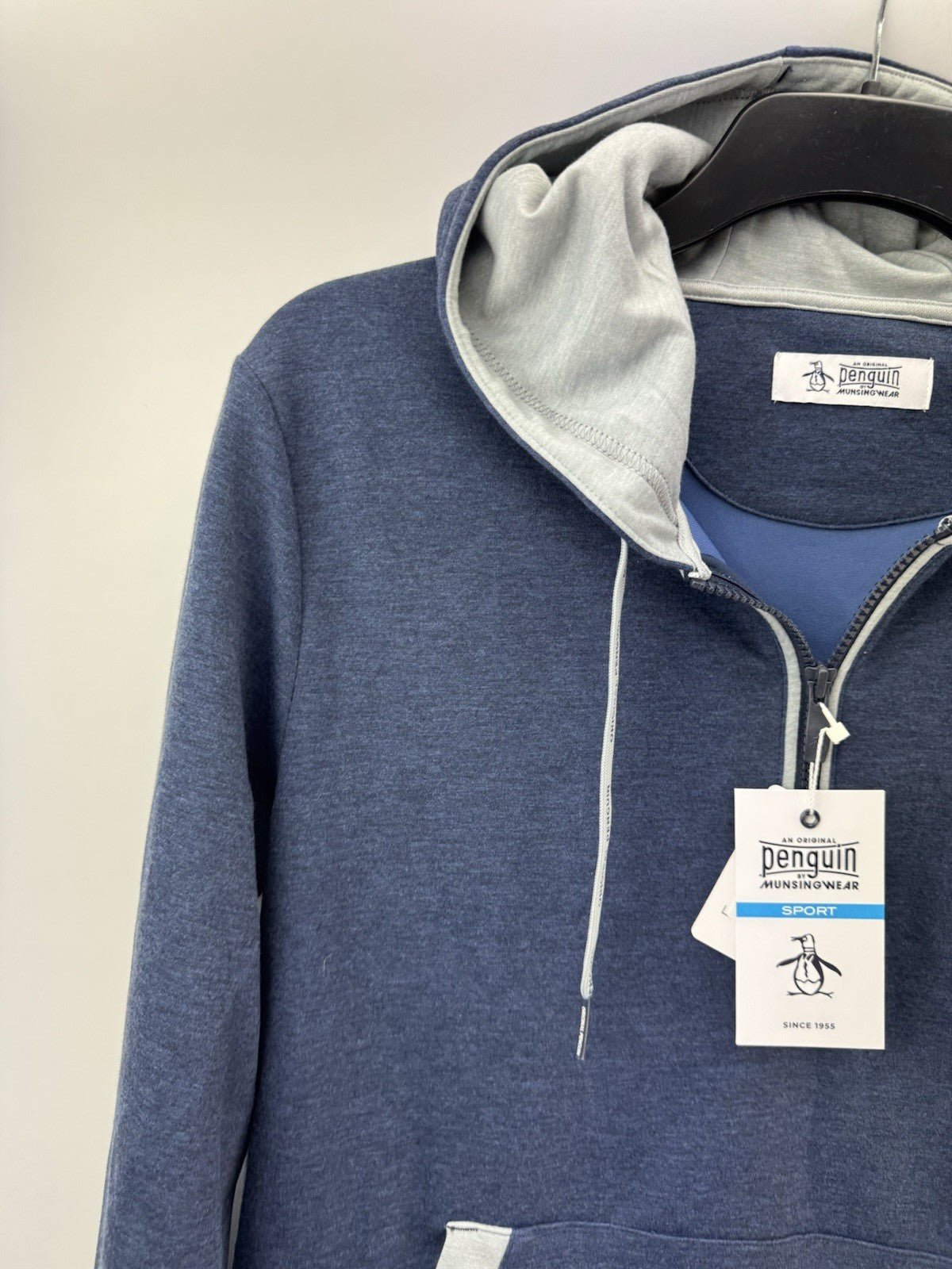 Original Penguin Golf Hoodie Earl Colour Block UK Medium /Navy /New /252142